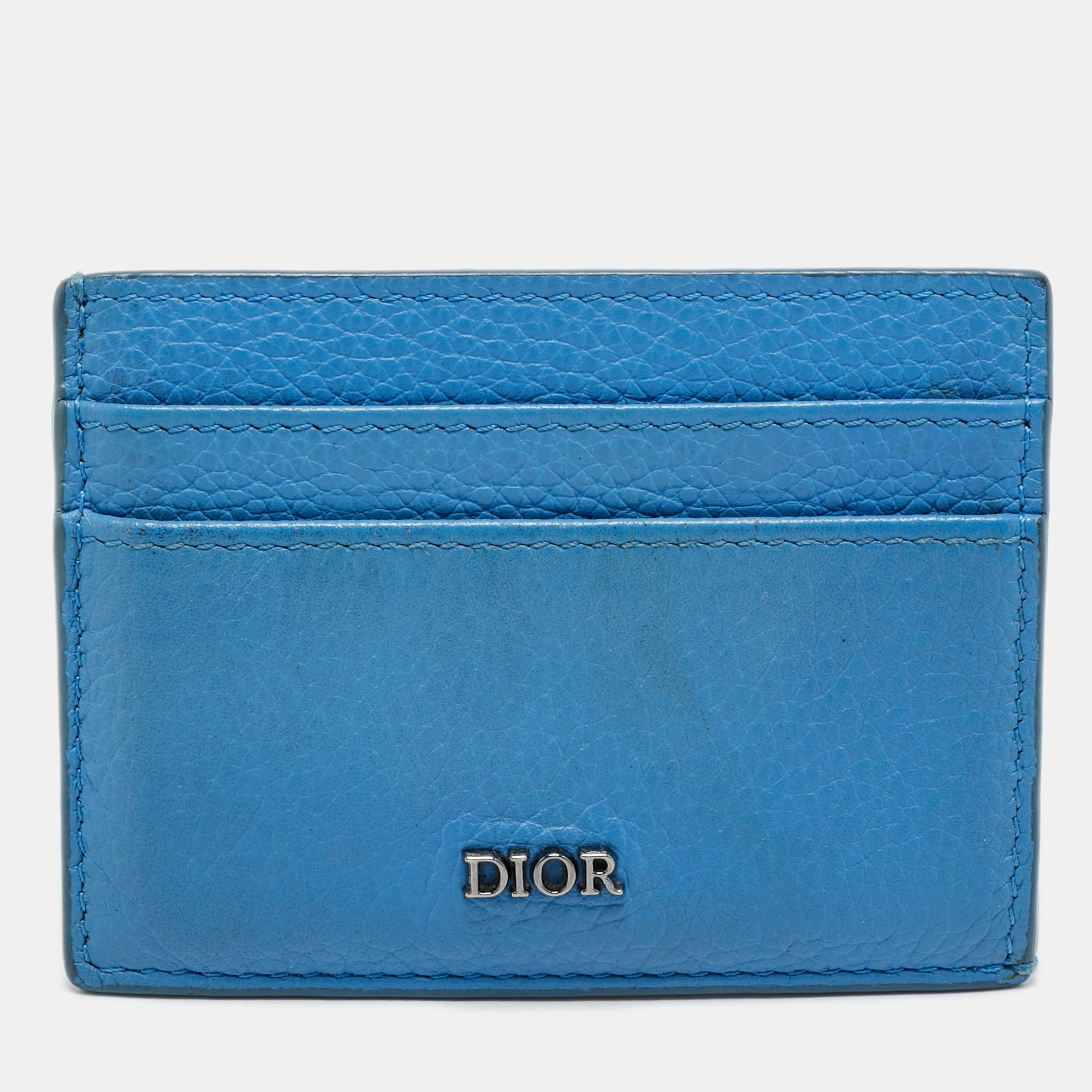 Dior Homme Blue Leather Card Holder