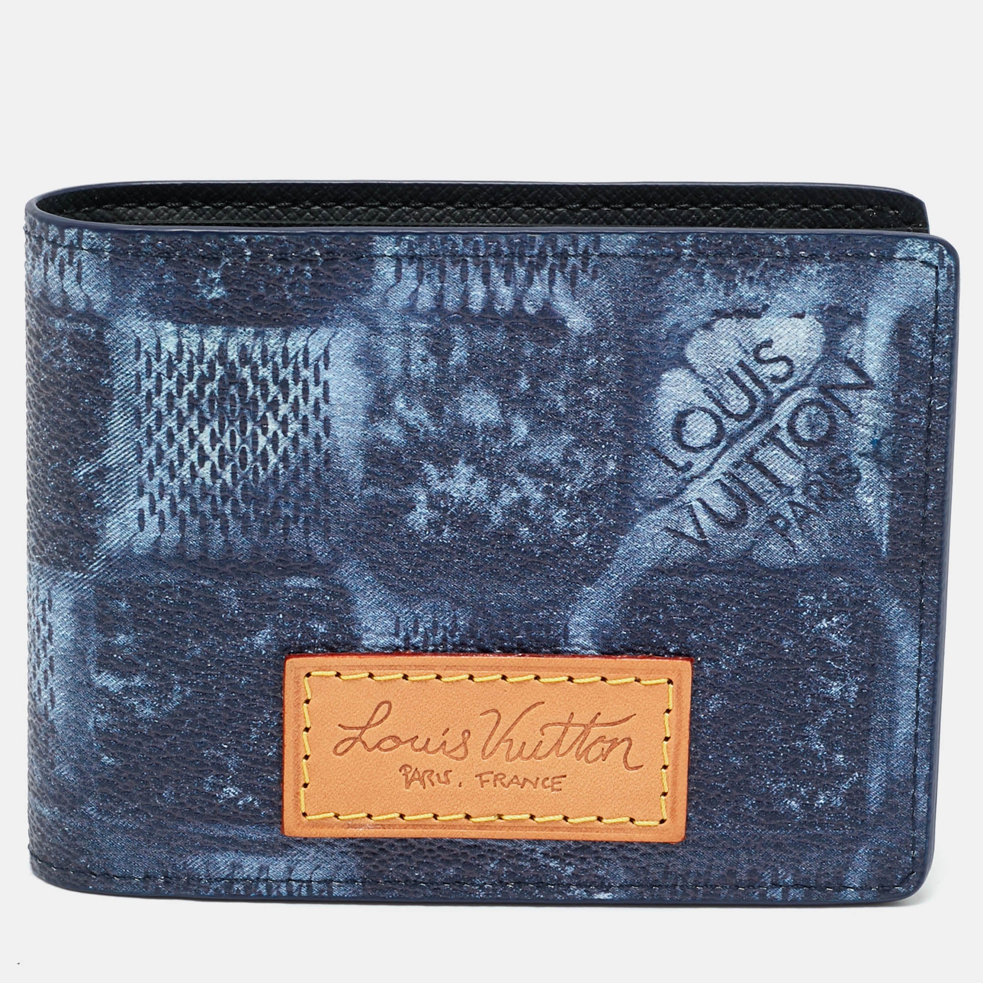 Louis Vuitton Marine Damier Salt Canvas Multiple Wallet