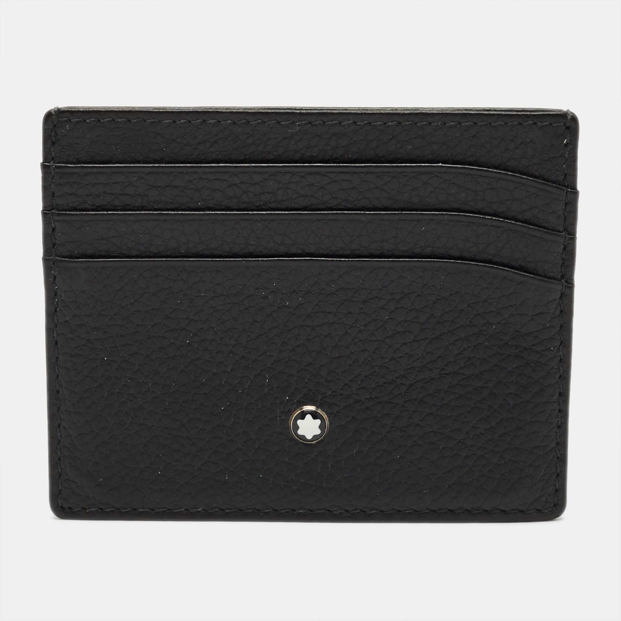 Montblanc Black Leather Meisterstuck Card Holder