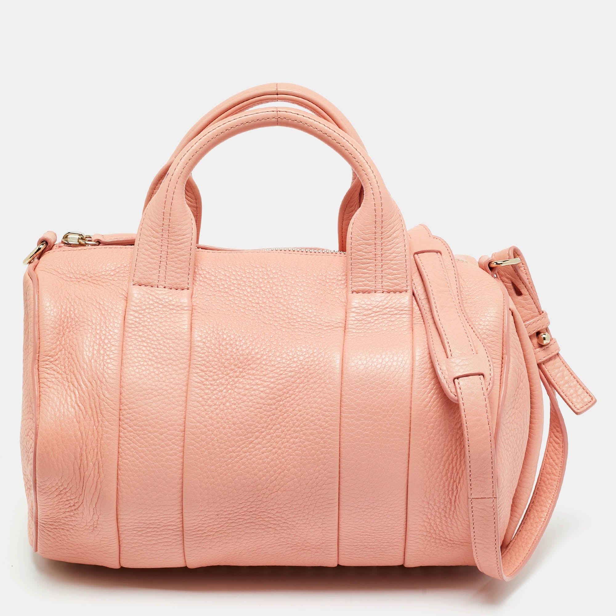 Alexander Wang Peach Grained Leather Rocco Bag