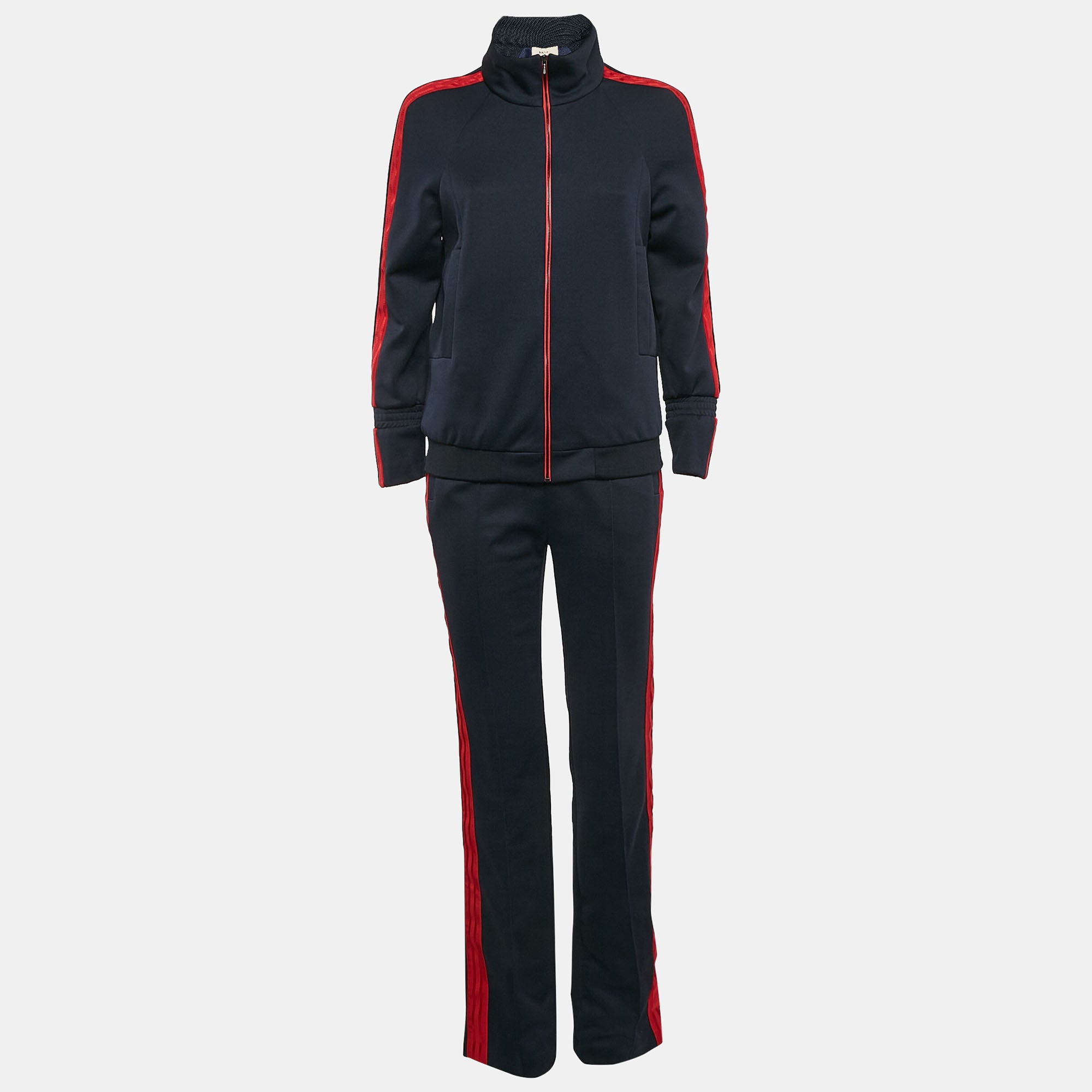 Ba&sh  Navy Blue Jersey Gloss-Greg Marine Tracksuit M