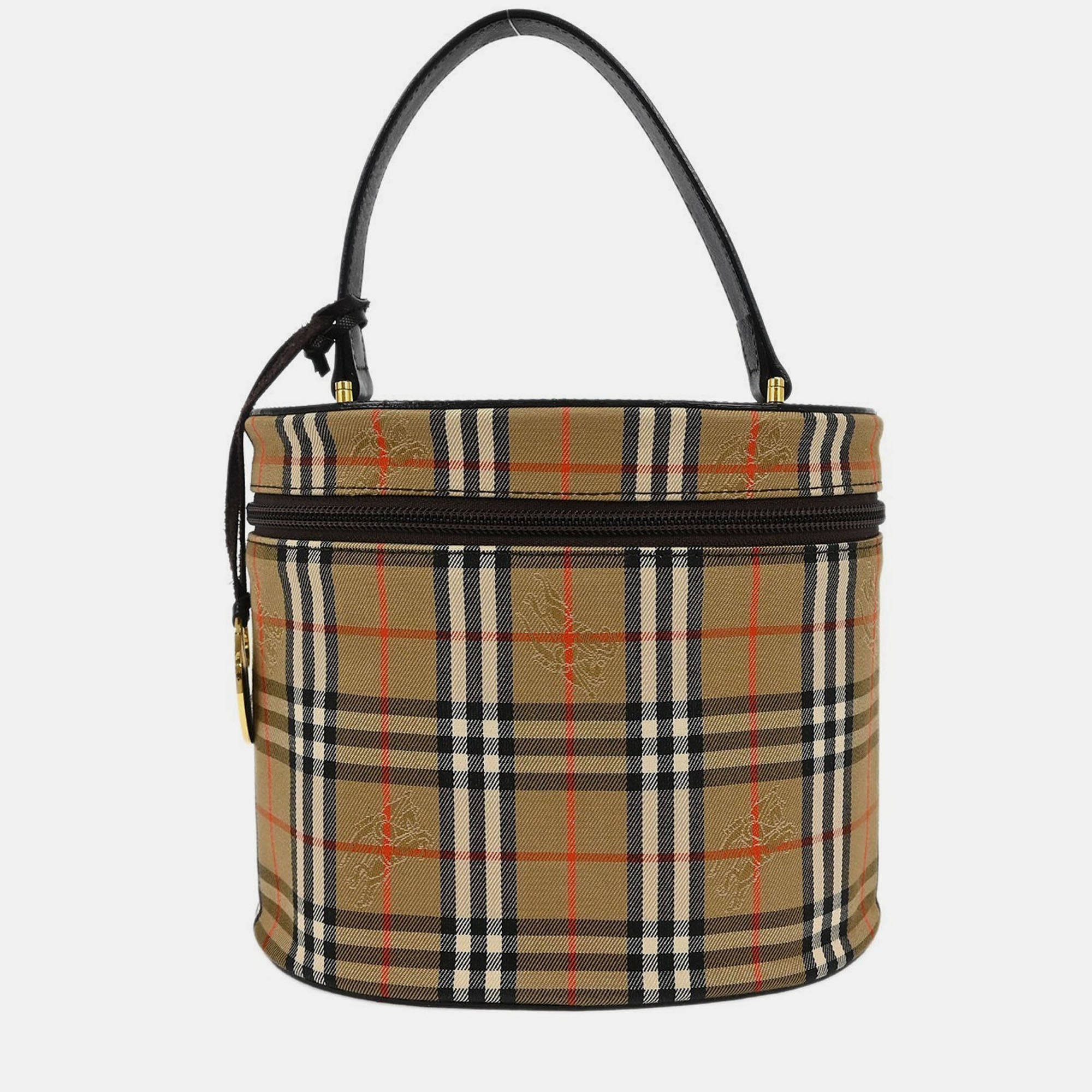 Burberry Beige House Check Vanity Handbag