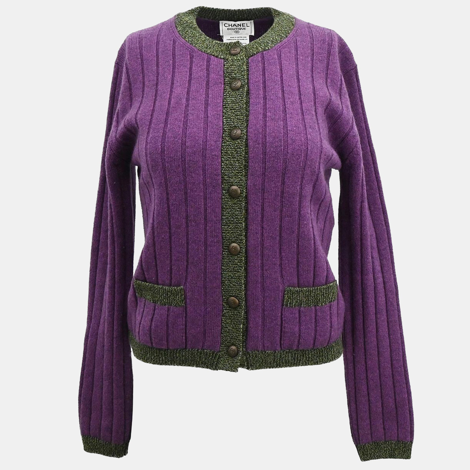 Chanel Cardigan Purple