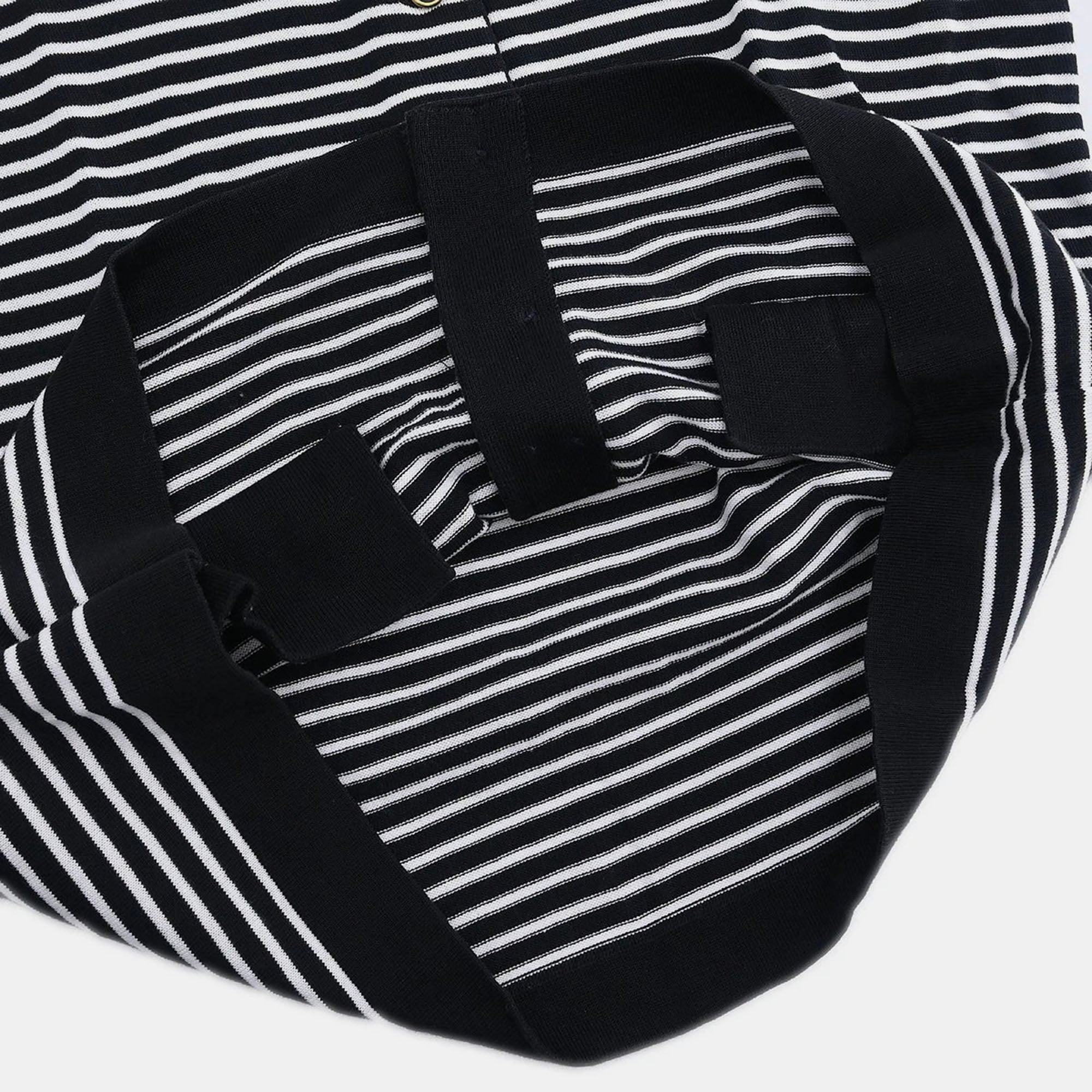 Chanel Short Sleeve Cardigan Black #38