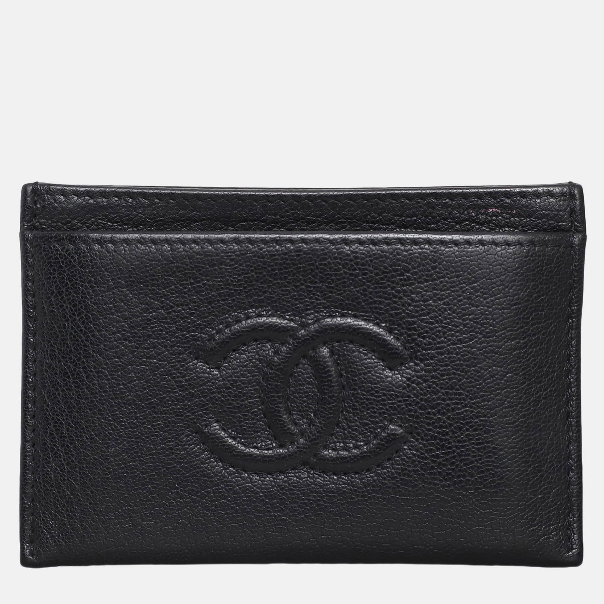 Chanel Embossed CC Card Holder