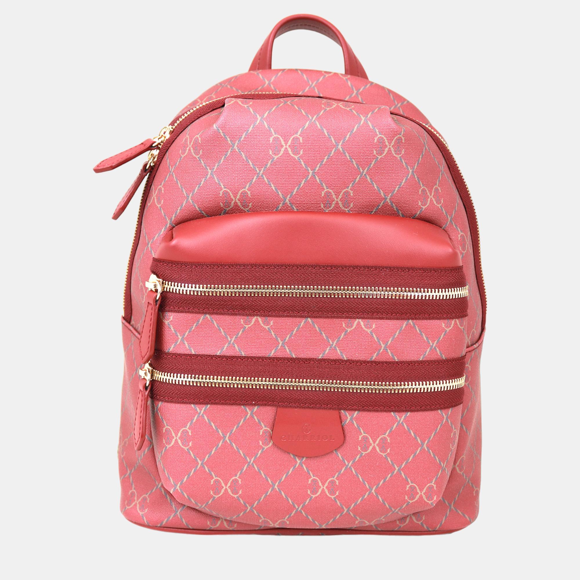 Charriol Bordeaux Leather &nbsp;Backpack