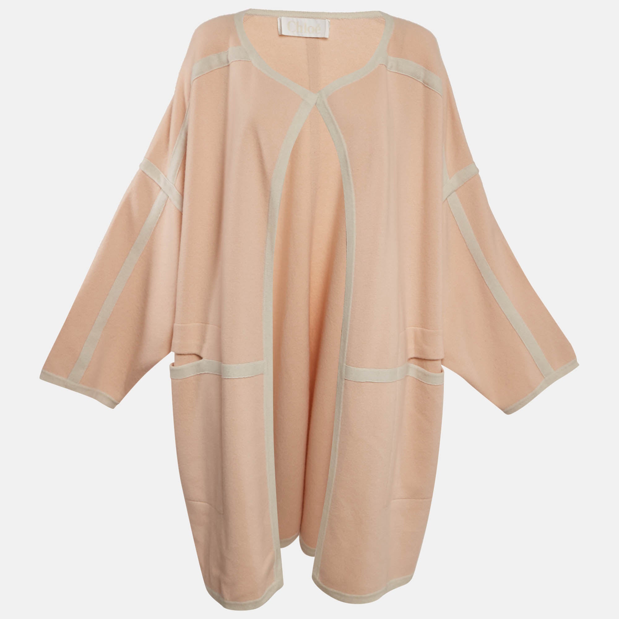 Chloe Pastel Pink Cashmere Knit Cardigan S