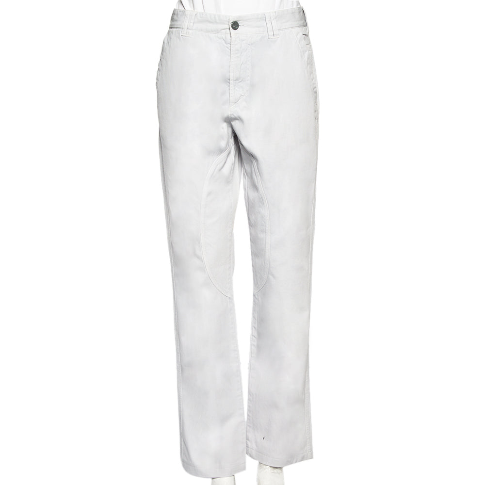 Class by Roberto Cavalli Pale Lilac Denim Biker Jeans L