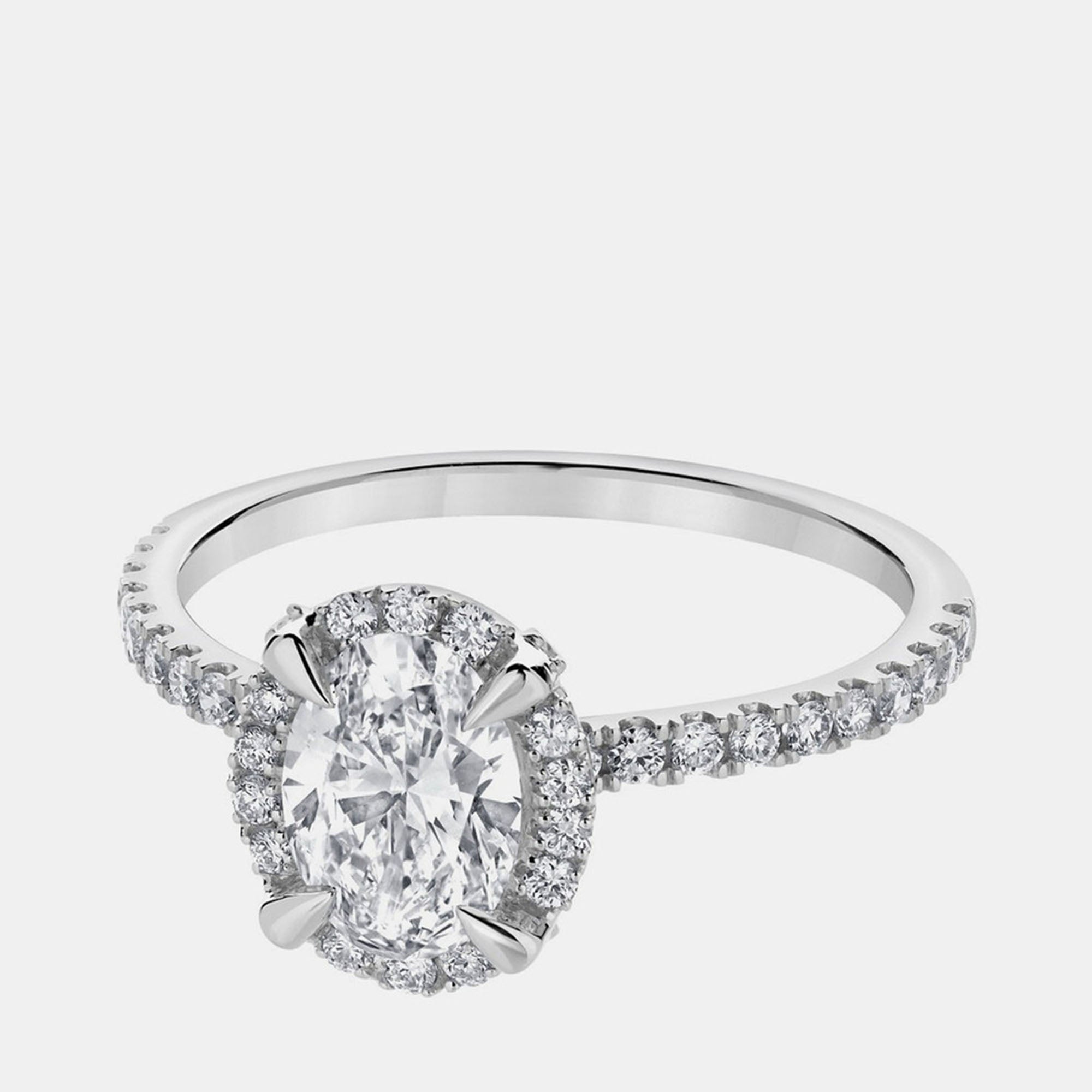 1.25ct 14k White Gold Lab Grown Diamond Engagement Ring