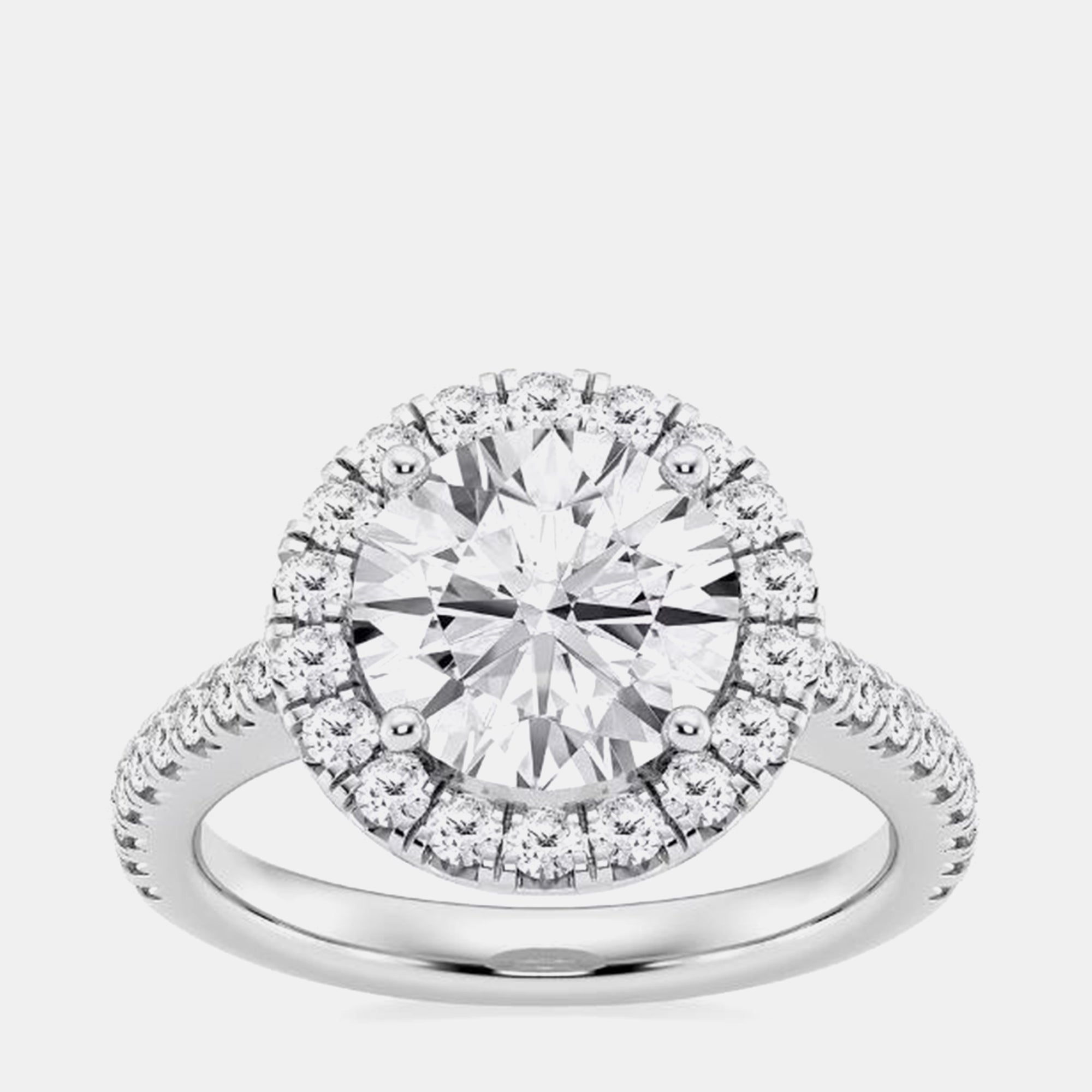 1.45ct 14k White Gold Lab Grown Diamond Engagement Ring