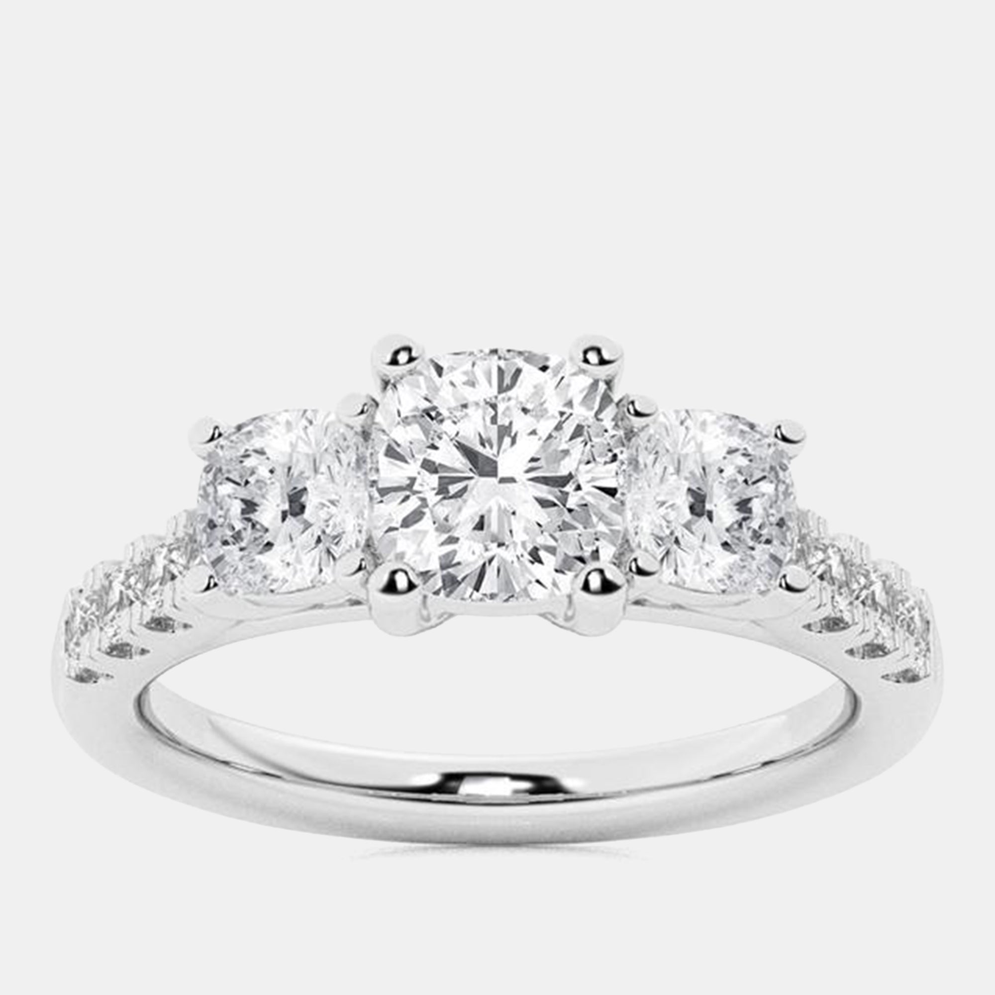2ct 14k White Gold Lab Grown Diamond Engagement Ring