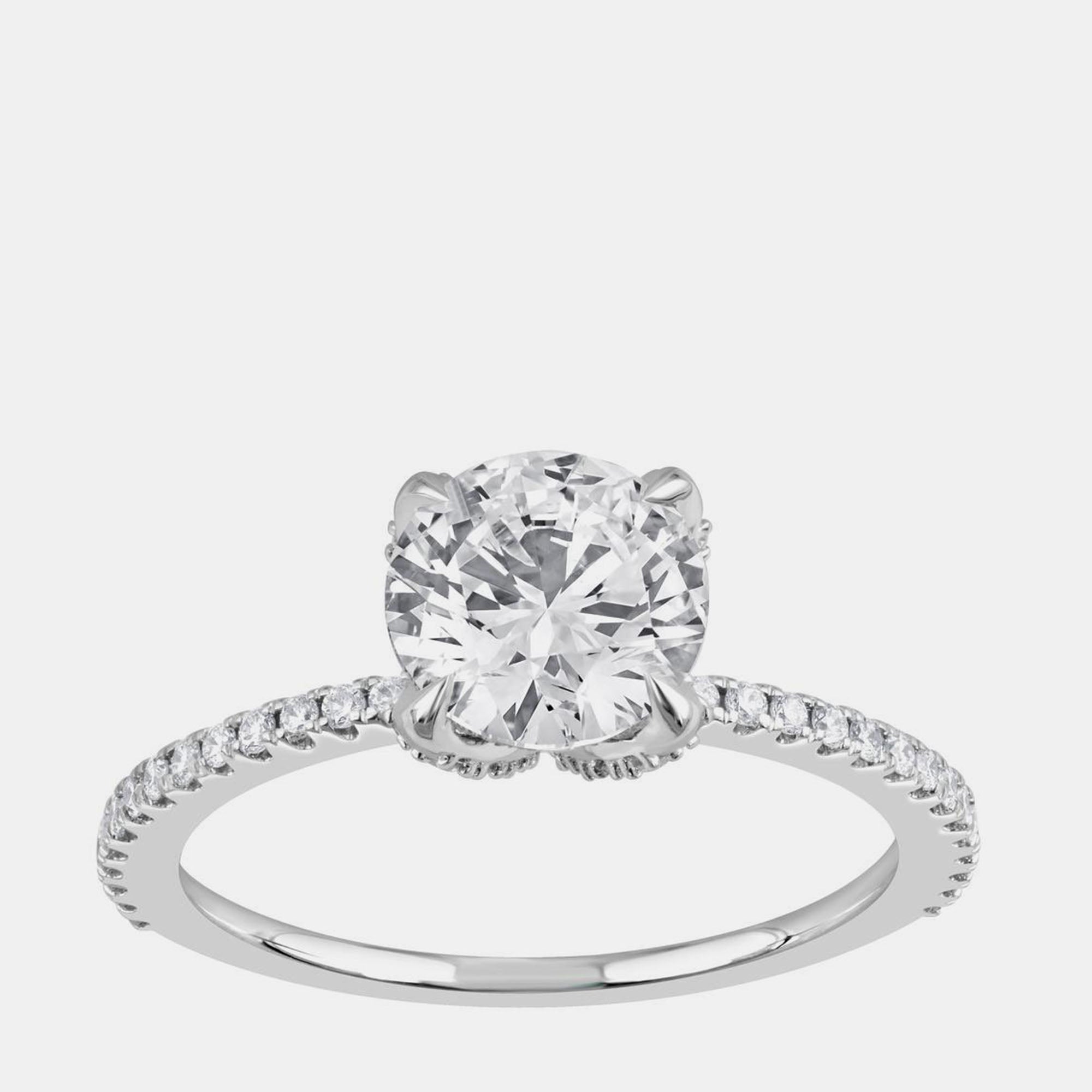 2ct 14k White Gold Lab Grown Diamond Engagement Ring