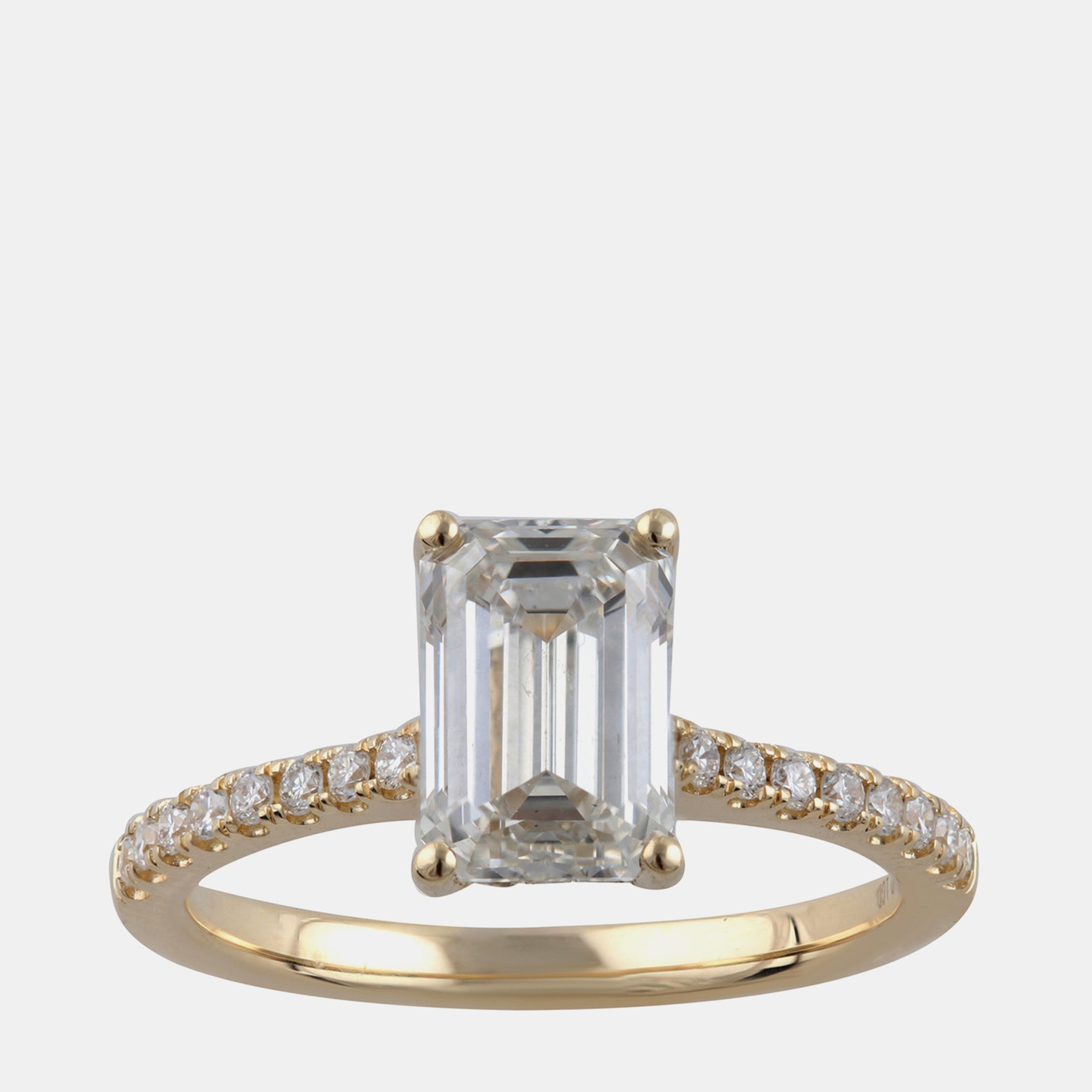 2.23ct 14k Yellow Gold Lab Grown Diamond Engagement Ring