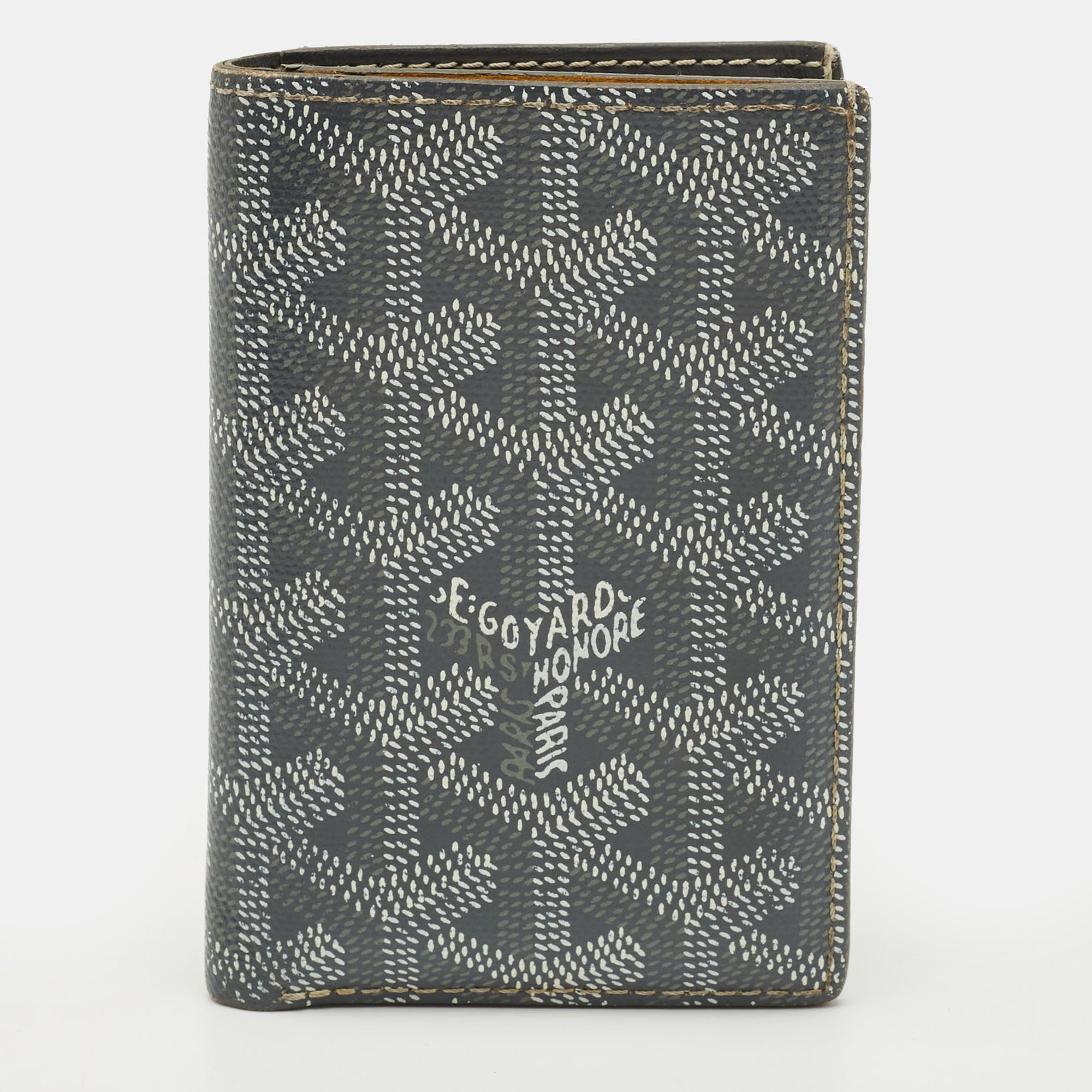 Goyard Grey Goyardine Coated Canvas Saint Pierre Card Holder