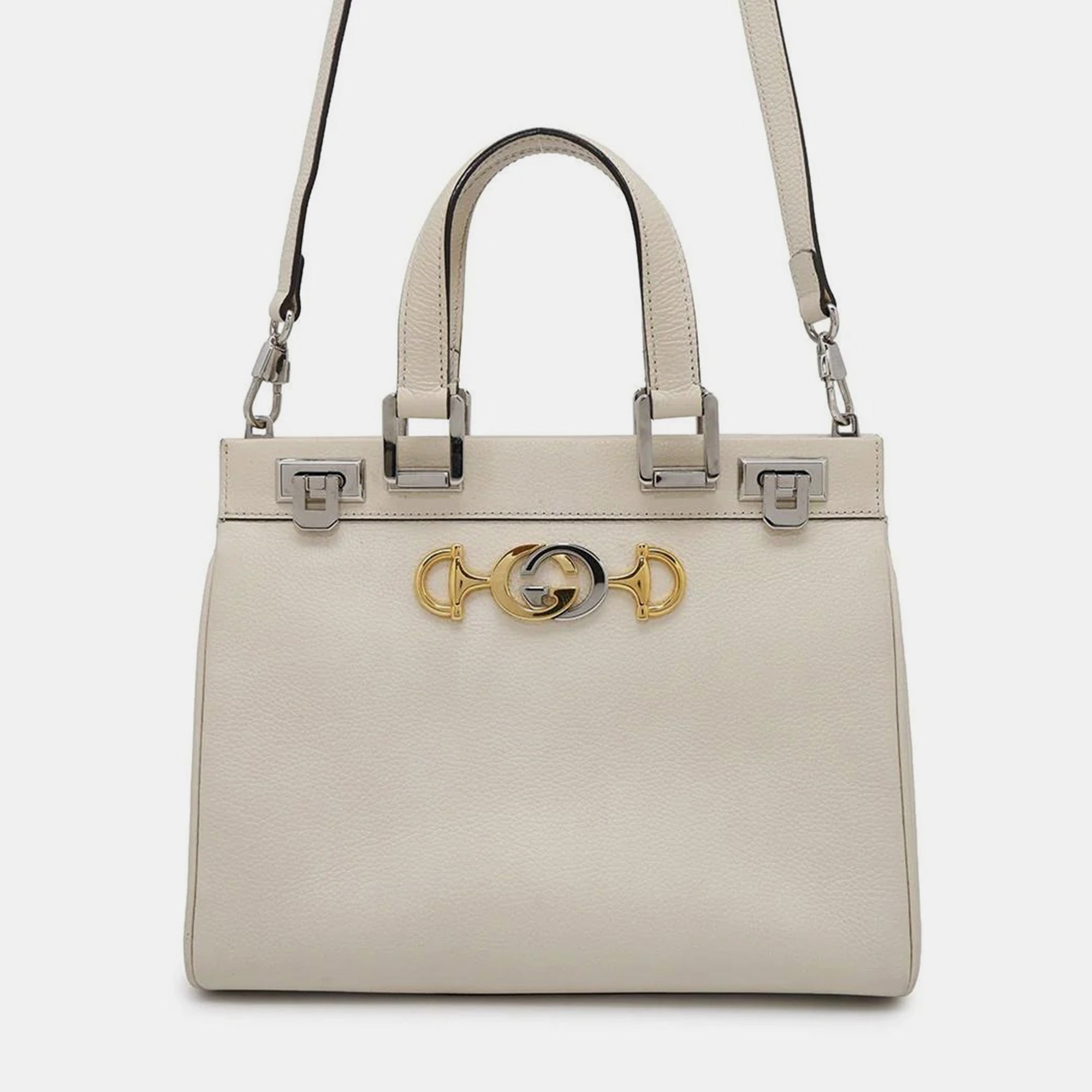 Gucci Zumi 2Wayhandbag Ivory Leather