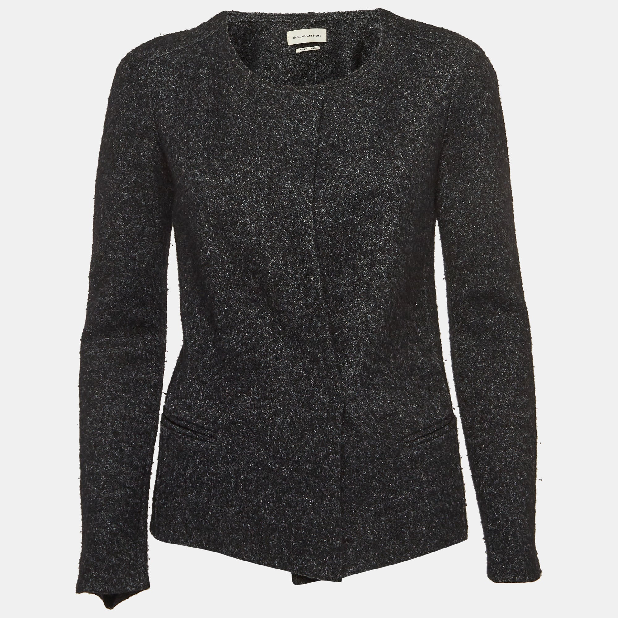 Isabel Marant Etoile Grey Wool Tweed Cardigan XS