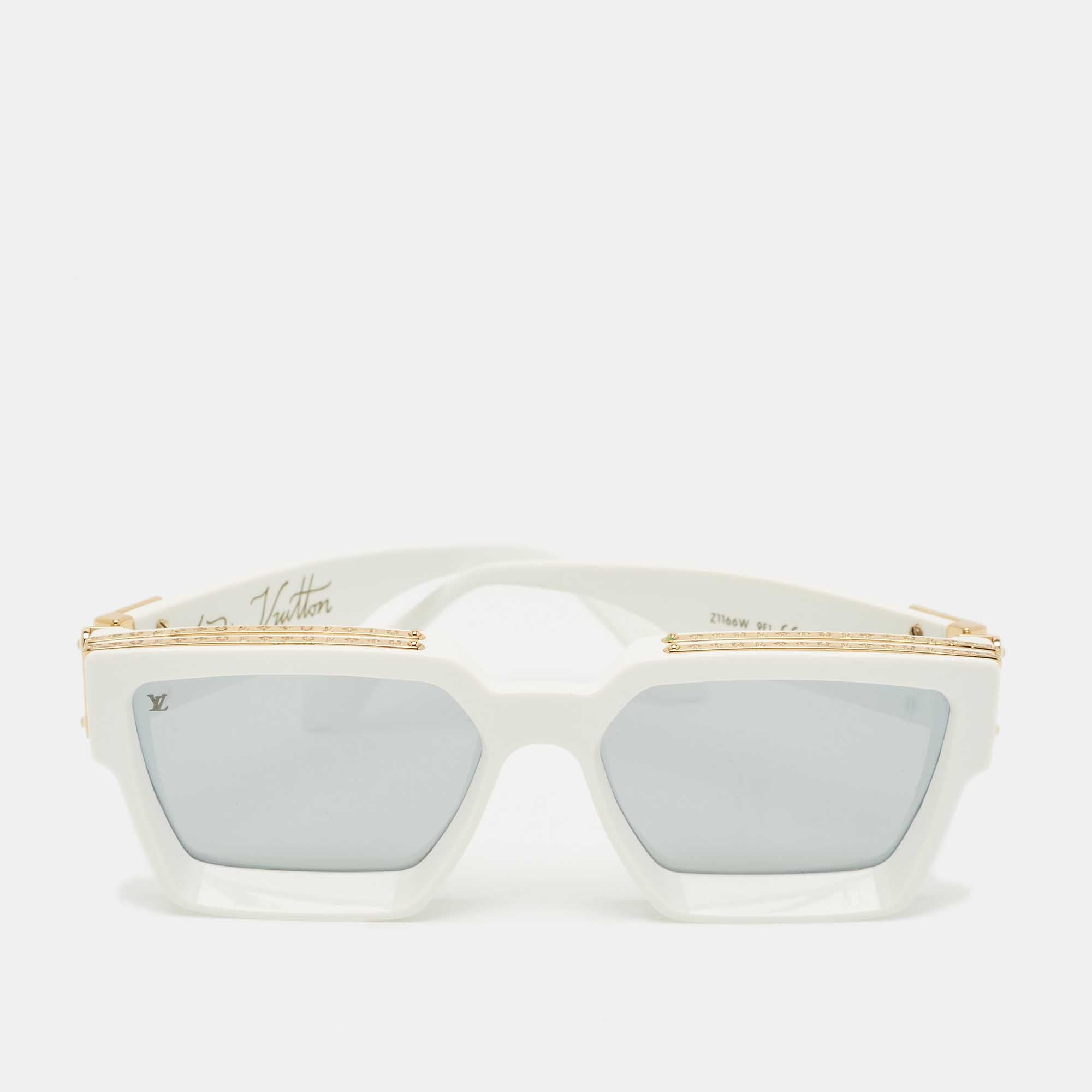 Louis Vuitton White-Black Mirrored Z1166W 1.1 Millionaires Sunglasses