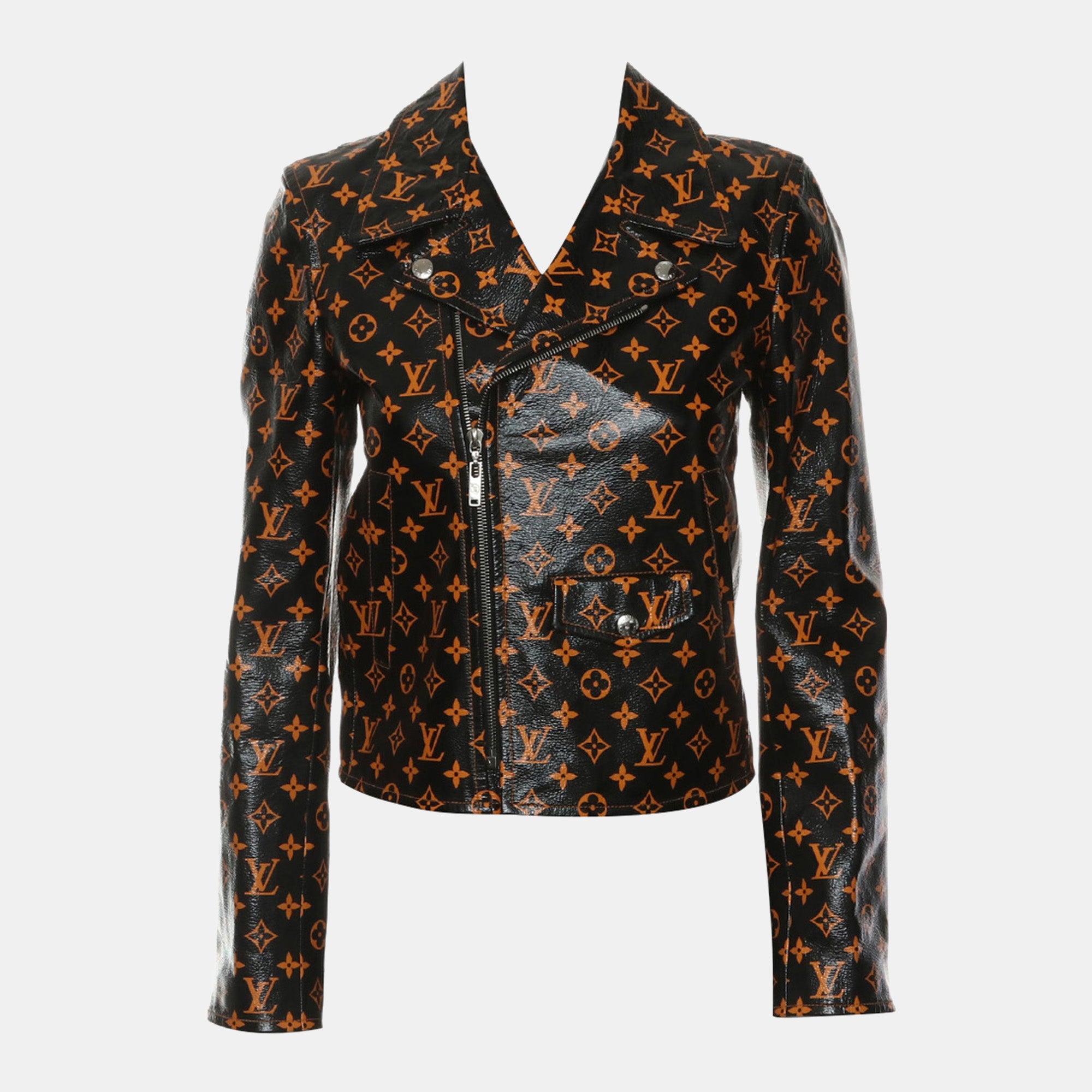 Louis Vuitton Monogram Leather Biker Jacket