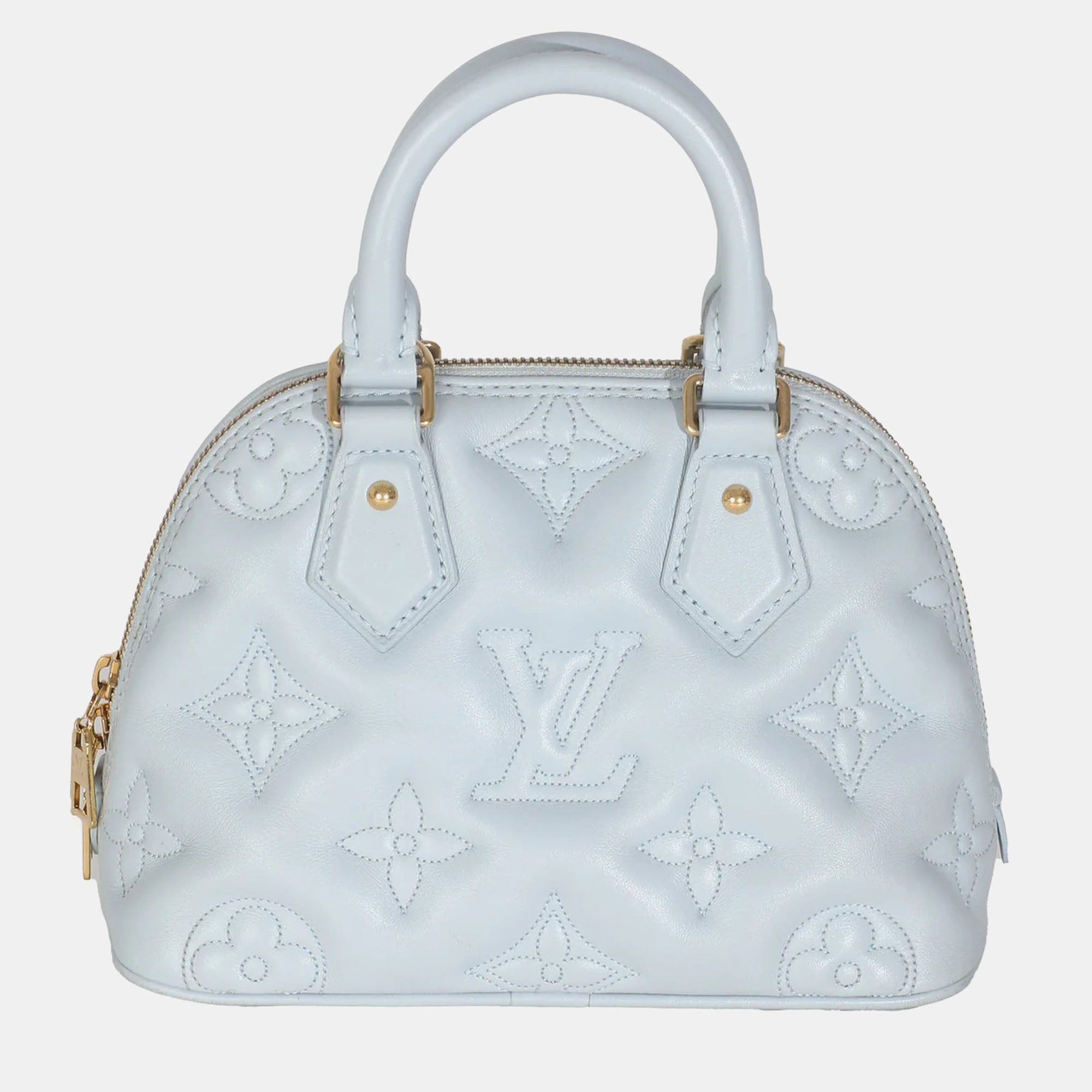 Louis Vuitton Blue Glacier Bubblegram Calfskin Alma BB Bag