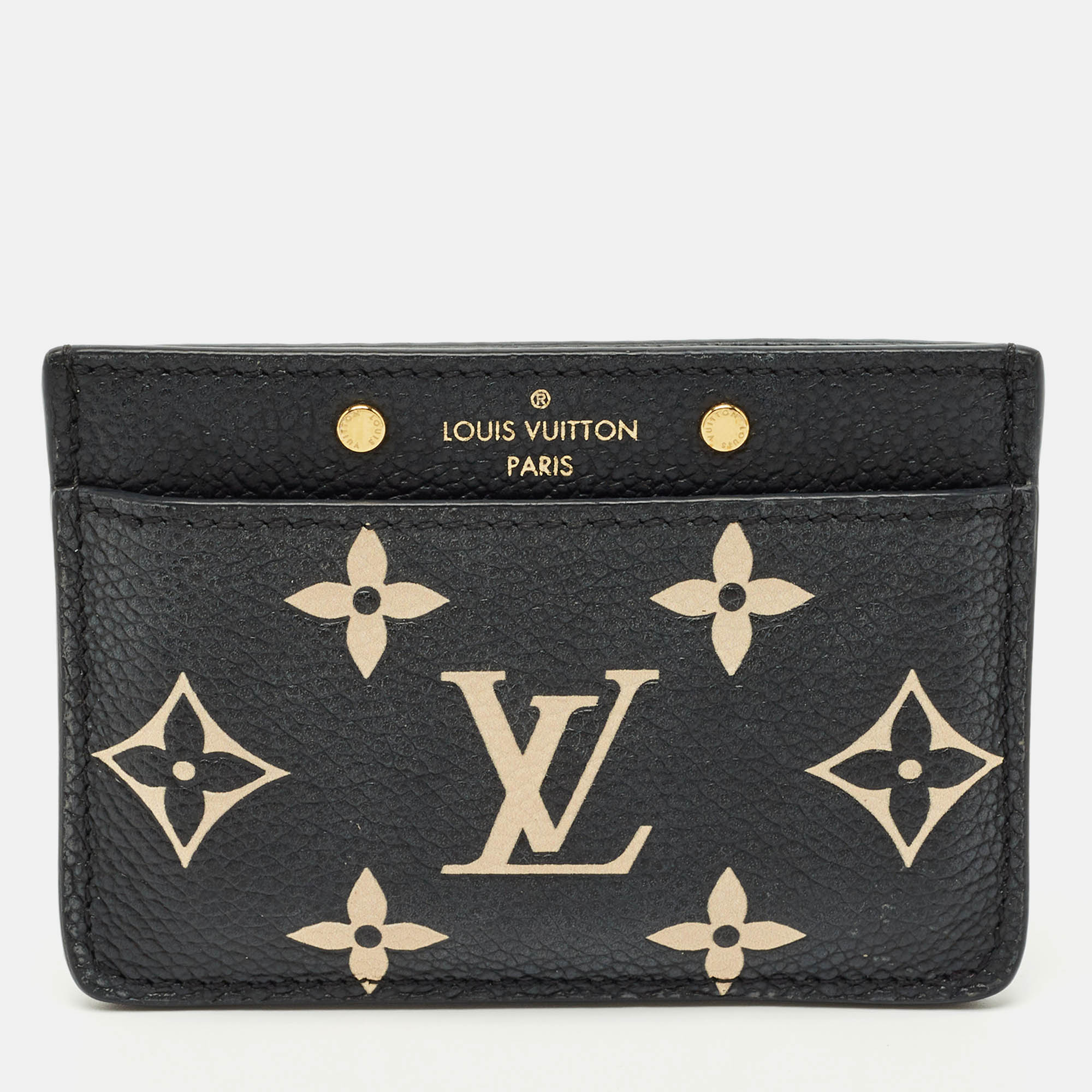 Louis Vuitton Bicolour Monogram Empreinte Leather Card Holder