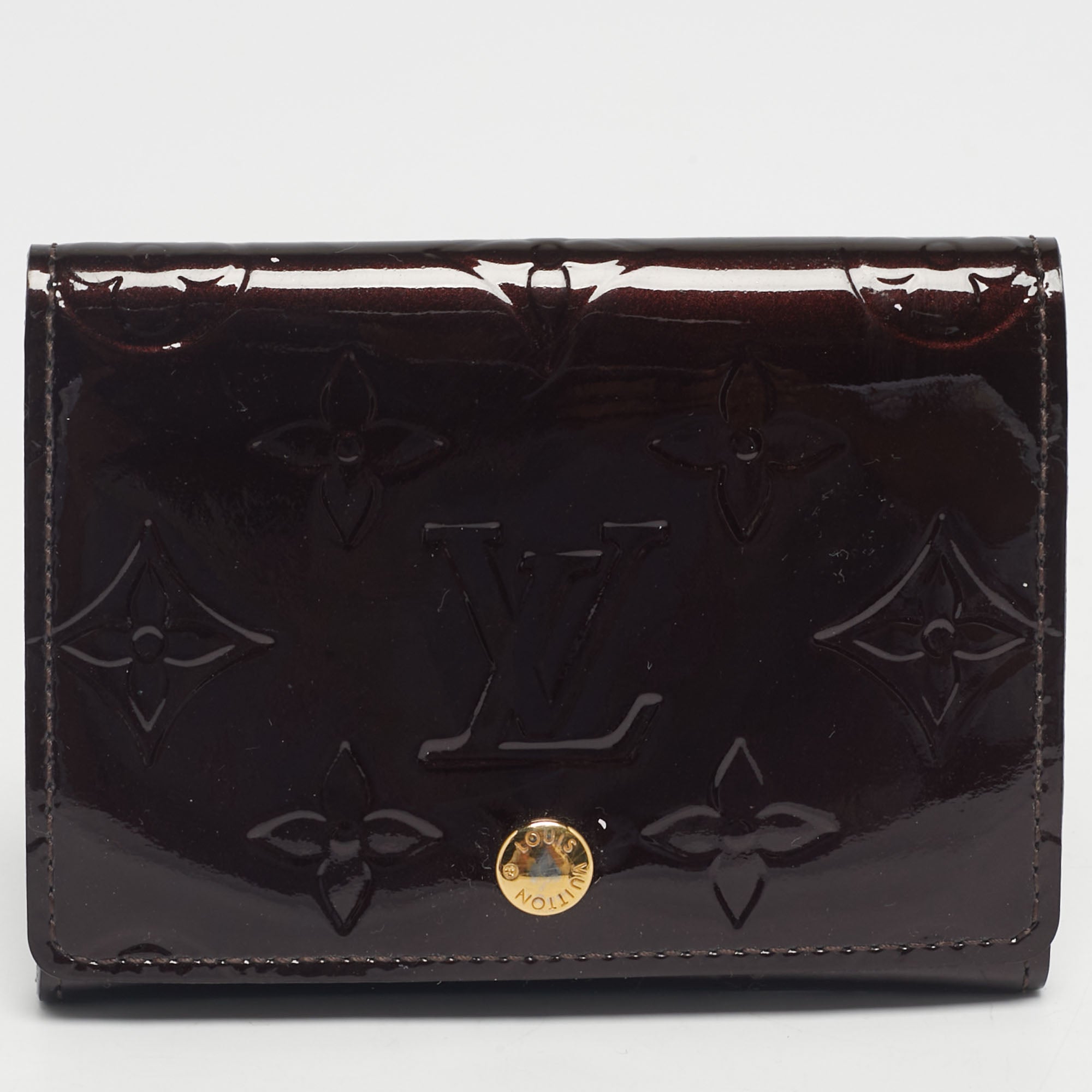 Louis Vuitton Amarante Monogram Vernis Business Card Holder