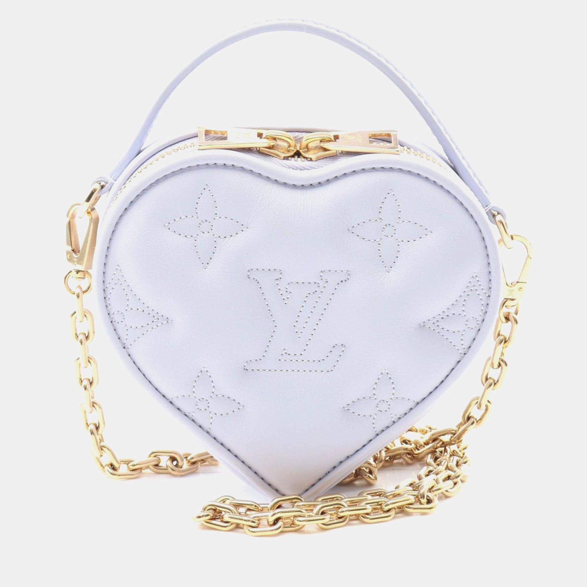 Louis Vuitton Pop My Heart Purple Leather Bubble Glam Handbag