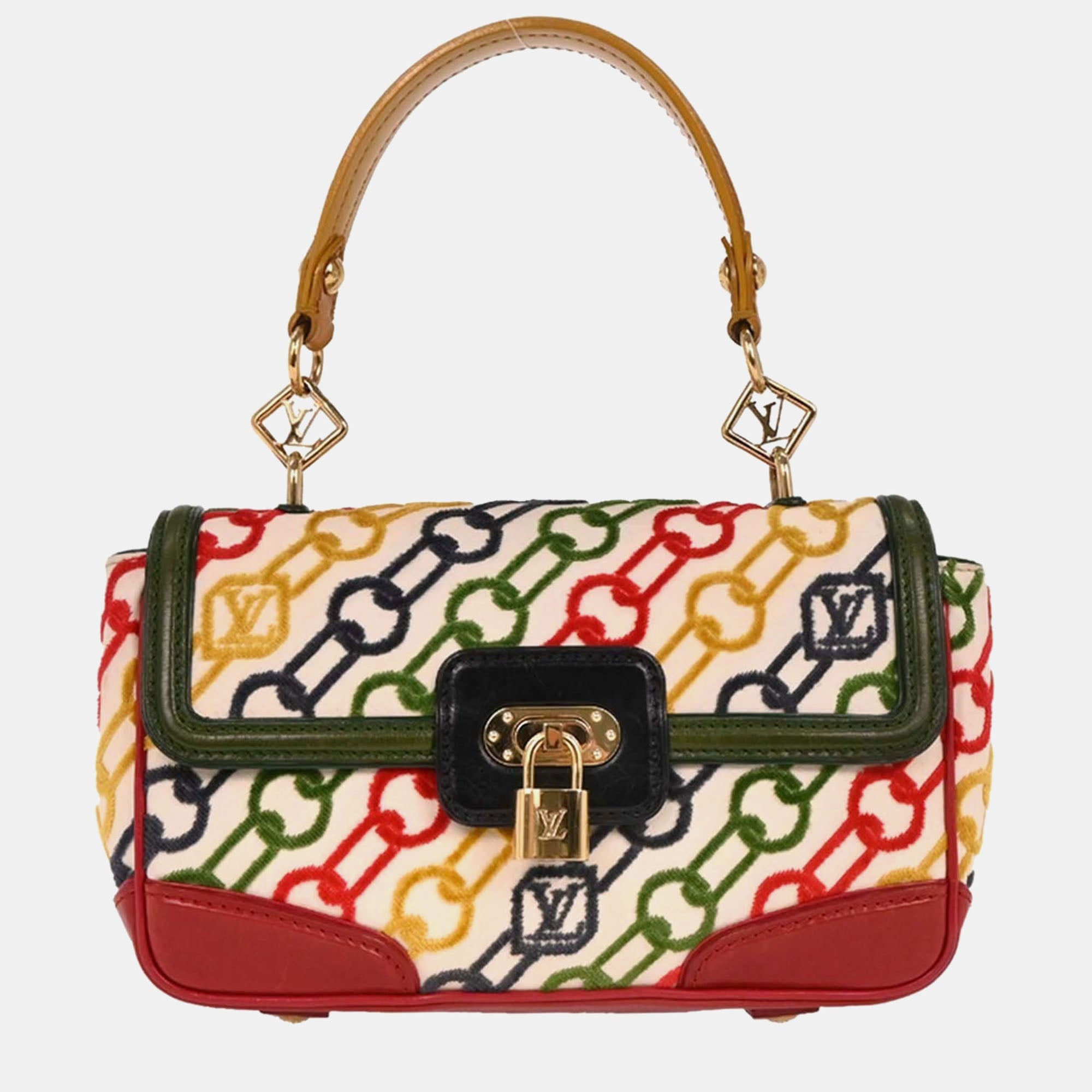 Louis Vuitton Monogram Velvet Chain Dolly Pochette Handbag