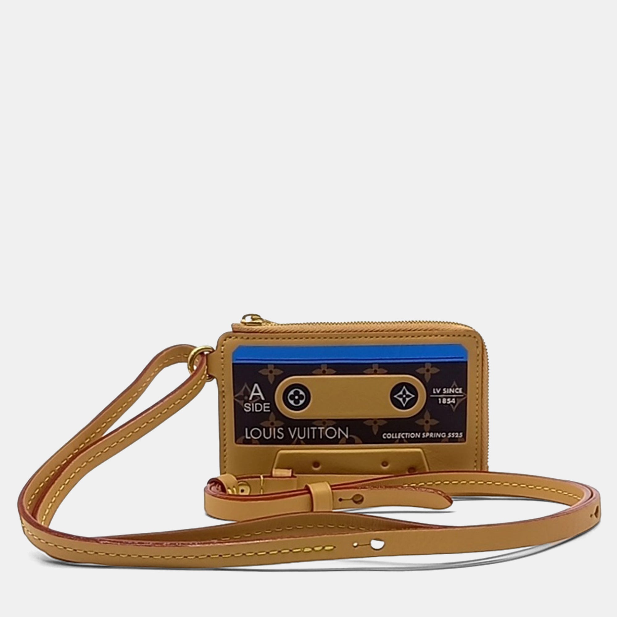 Louis Vuitton Beige Leather Card Holder