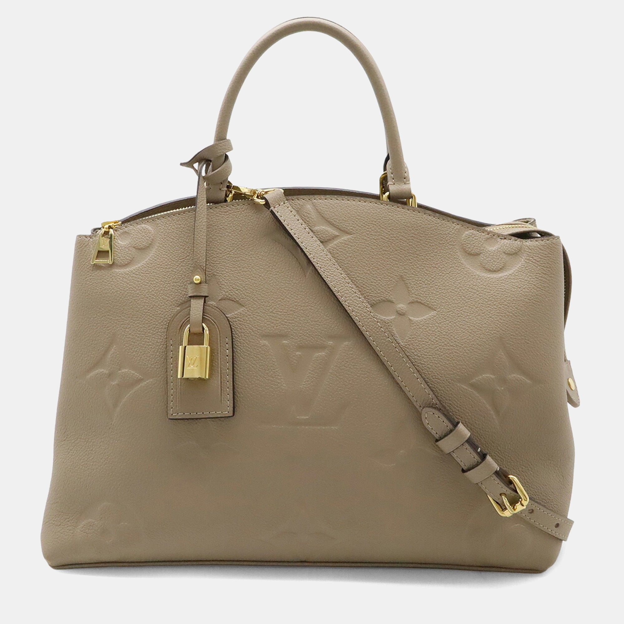 Louis Vuitton Monogram Empreinte Grand Palais MM HandbagTourterelle