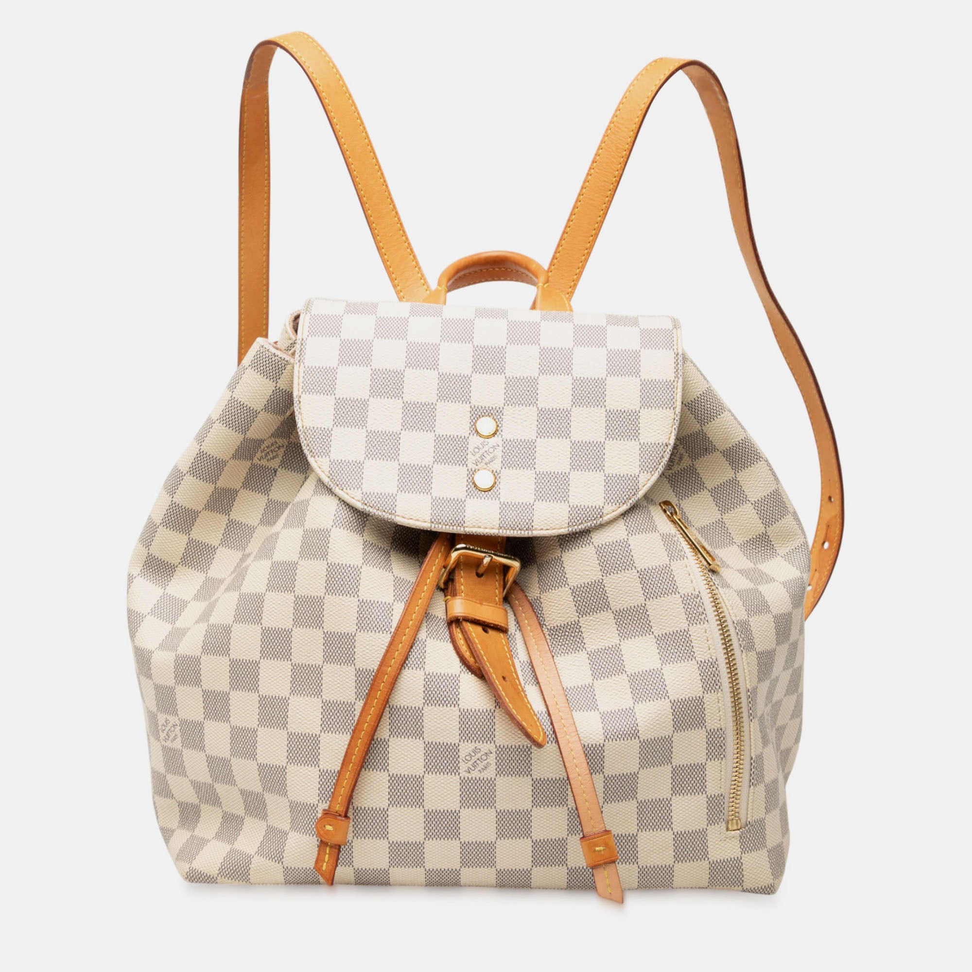 Louis Vuitton White Damier Azur Sperone Backpack