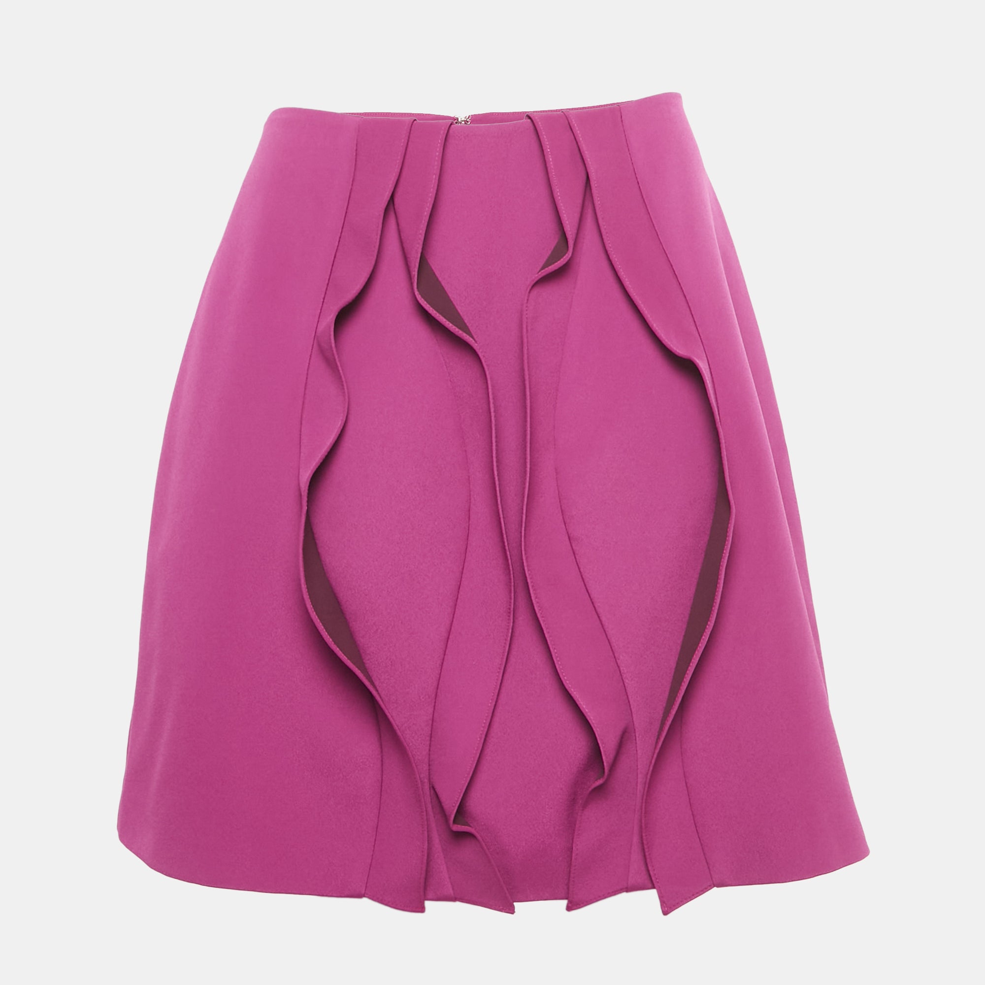 Opening Ceremony Pink Crepe Ruffled Mini Skirt M