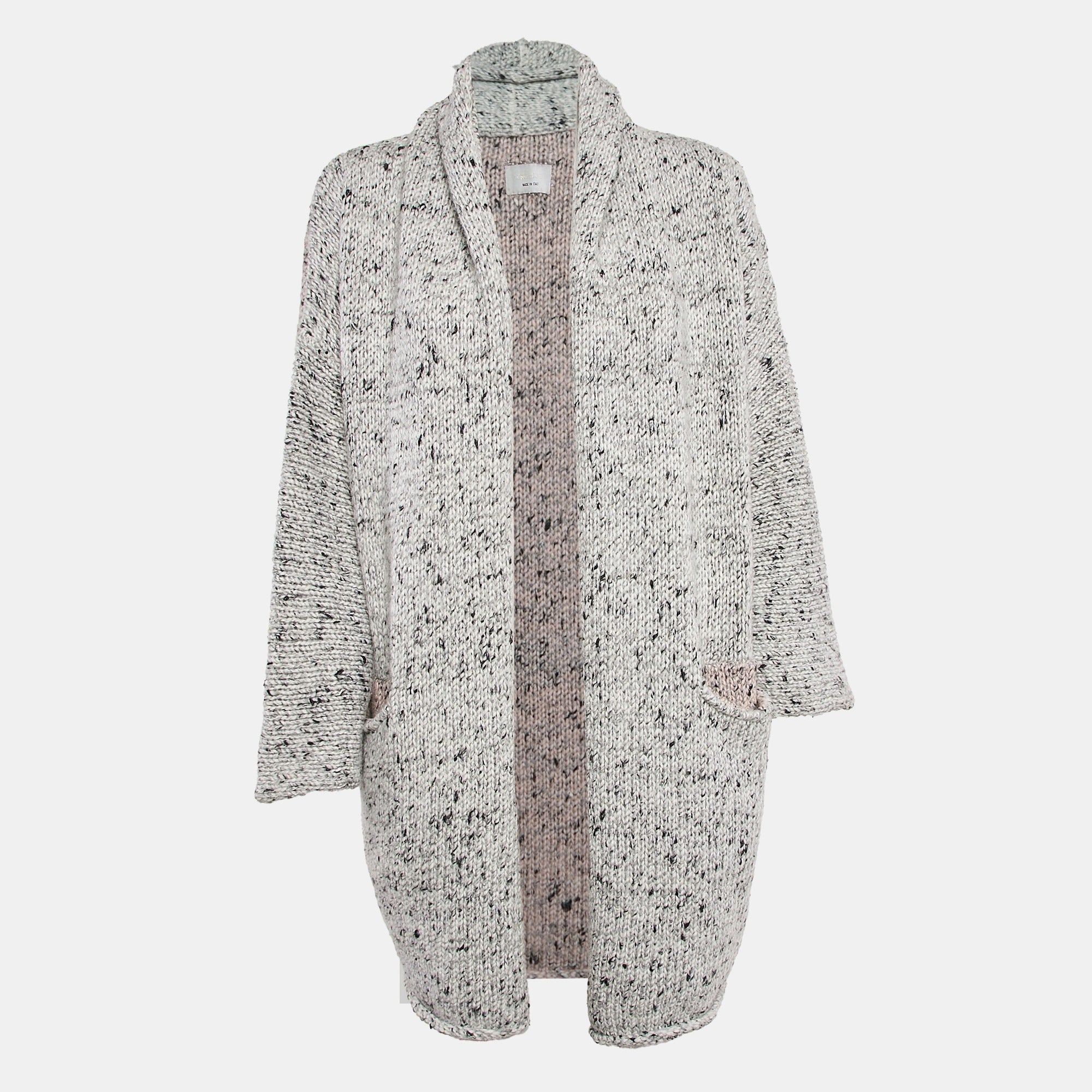 Zadig & Voltaire Grey Knit Open Front Cardigan XS-S