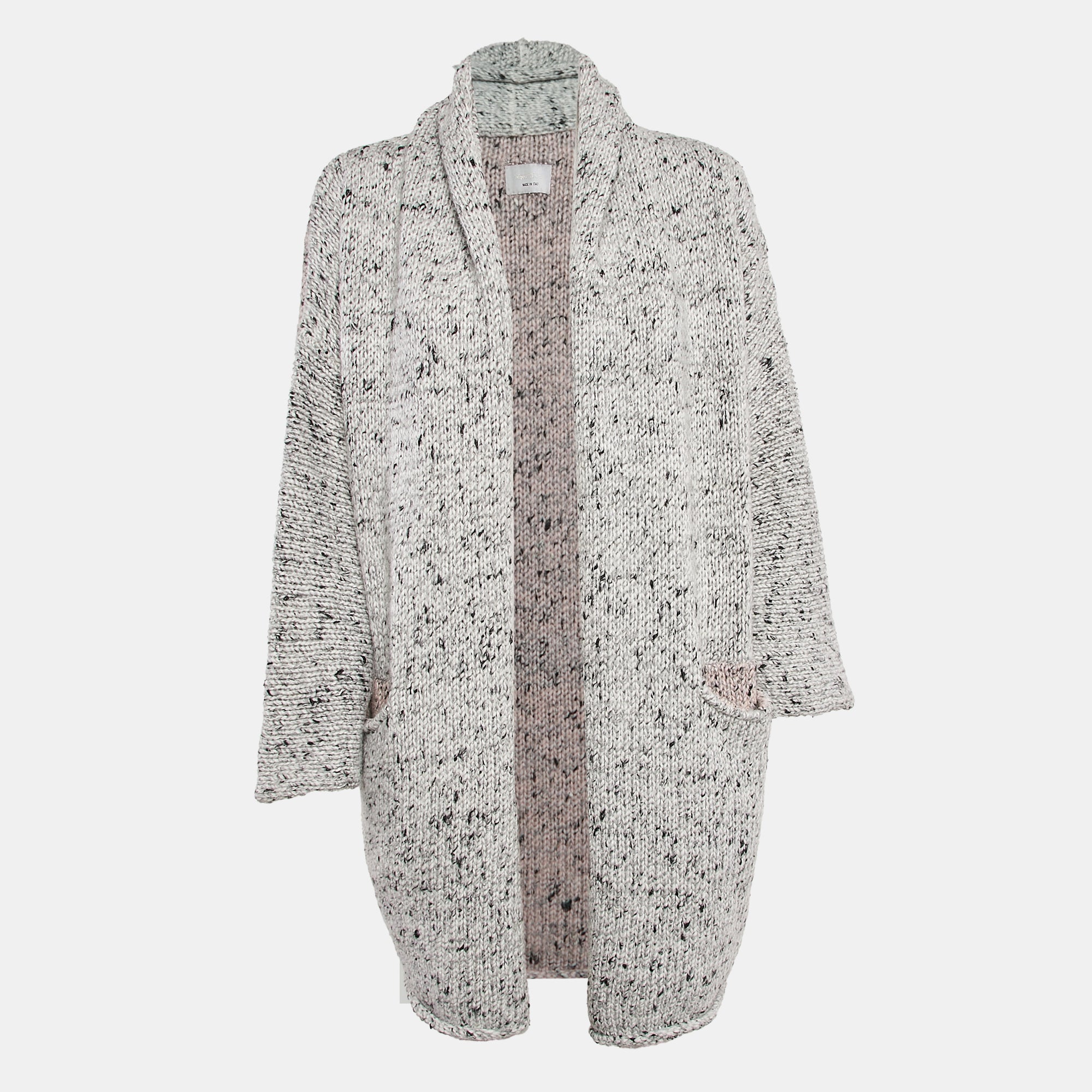 Zadig & Voltaire Grey Knit Open Front Cardigan XS-S