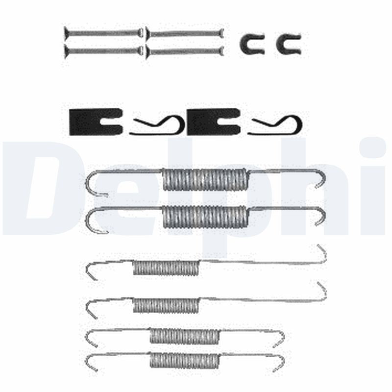 Accessory Kit, brake shoes DELPHI LY1394