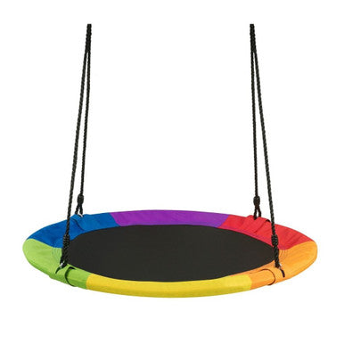 Kids' 40-Inch Flying Saucer Tree Swing - Multicolored