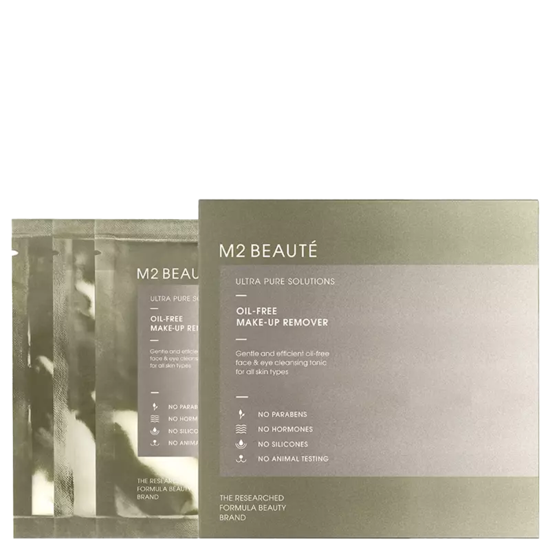 Oil-free eye makeup remover sachets M2 Beauté 80g