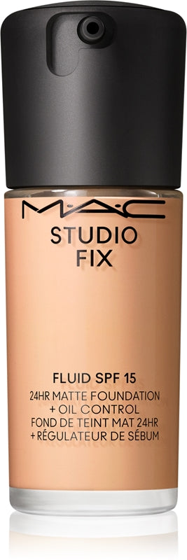 Mac Studio Fix Fluido Spf 15 - Soft-Matte Foundation, Second Skin Effect, Täckning Naturale Upp till 24 timmar N6.5 (30 ml)
