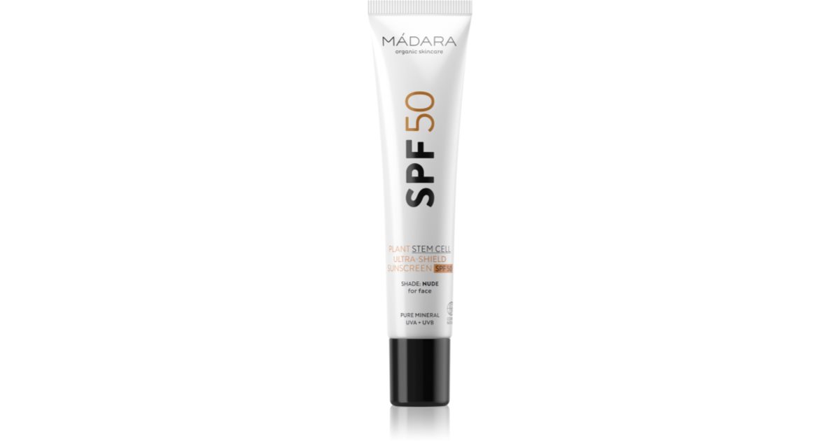 Madara Spf50 plantestamcelle Ultra-Shield Cream Nude Shades 40ml