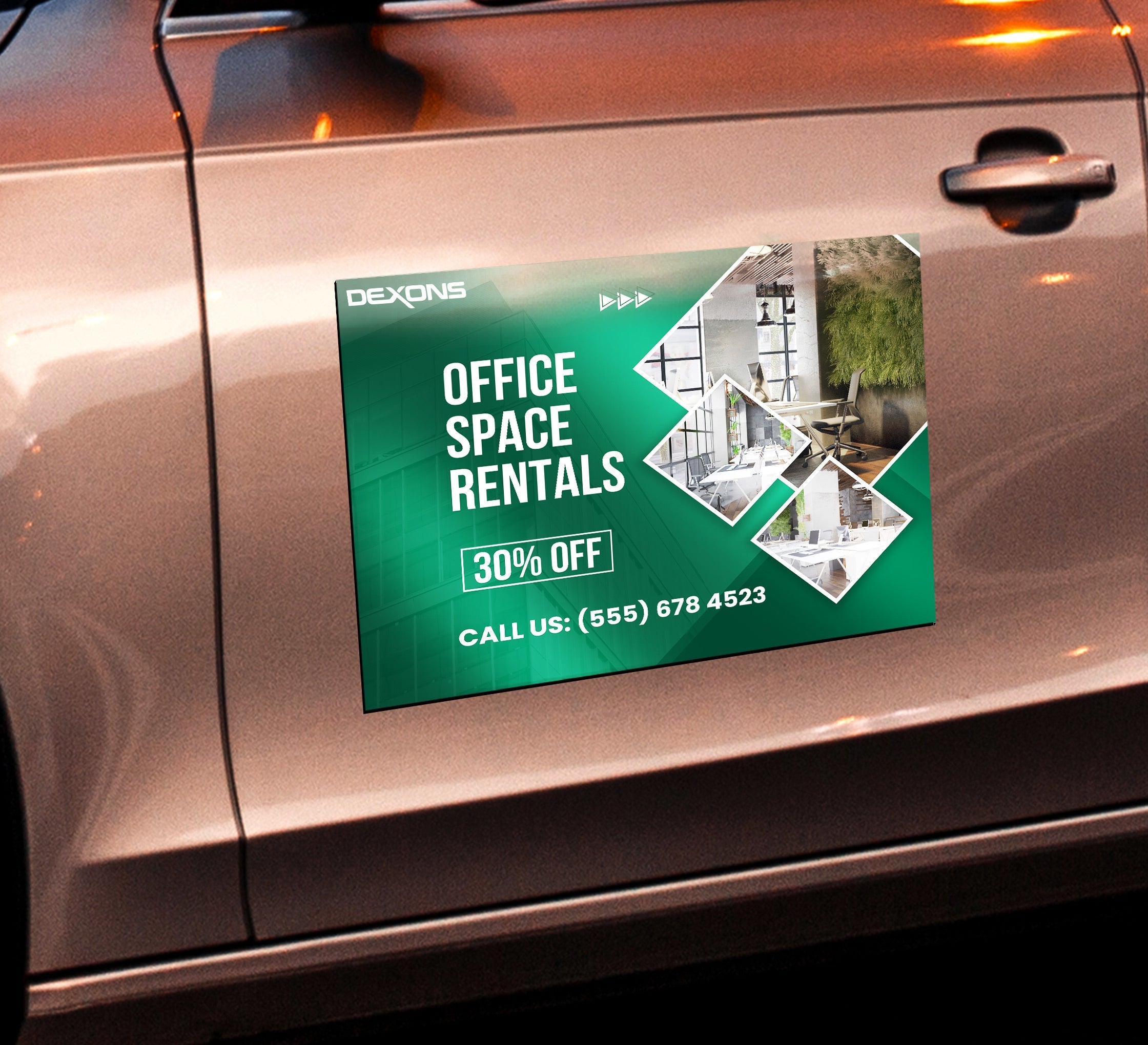 Reflective Magnetic Signs - Customize Your Own Magnetic Sticker Decal Signs