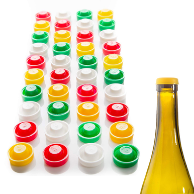 Reusable Wine and Beer Bottle Stopper (40-Pack)