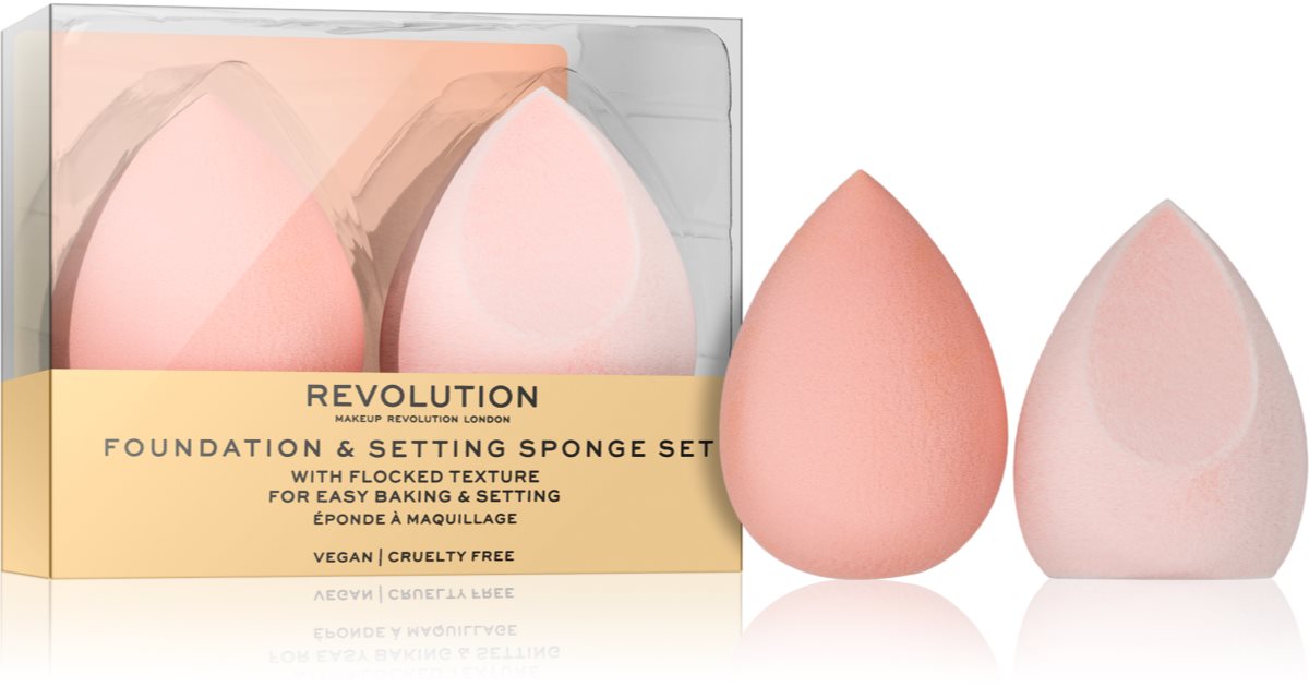 Makeup Revolution Corrects and Fixes Foundation Sponge 2 Pieces