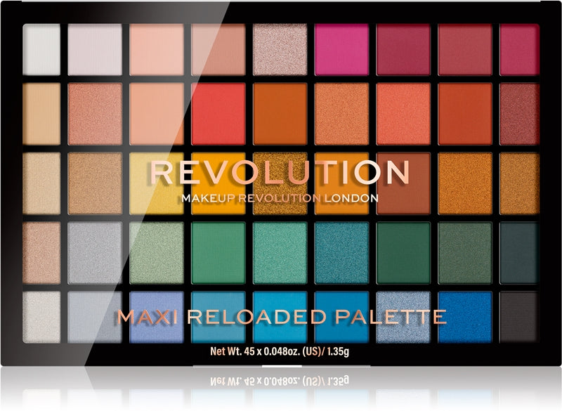 Makeup Revolution Maxi Reloaded Powder Eyeshadow Paleta Color Big Shot 45x1,35 g