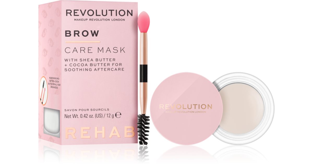 Makeup Revolution Rehab Brow Care Odżywcza maska do brwi 12 g