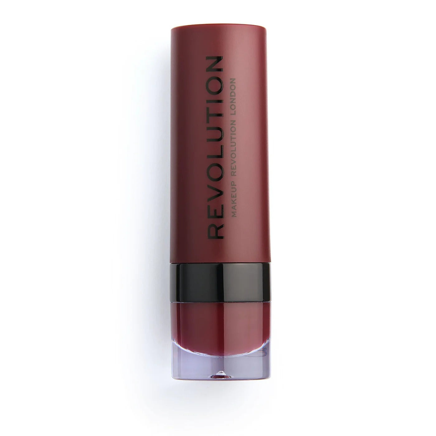 Makeup REVOLUTION Vegan Cream Matte Lipstick 148 plommon 3g
