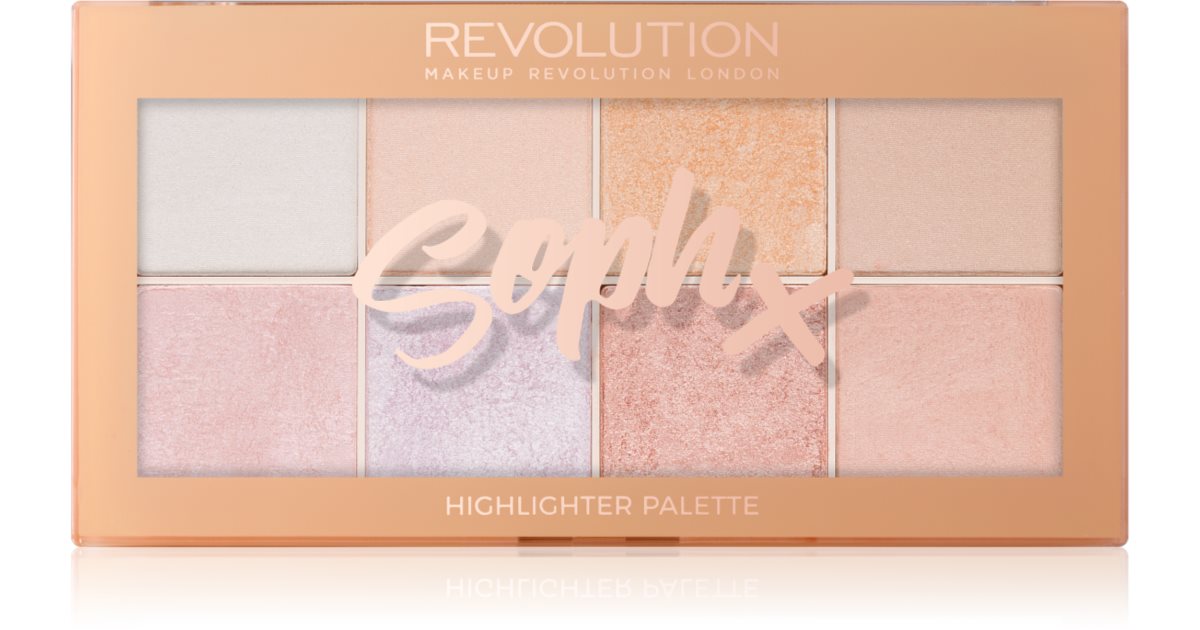 Makeup Revolution (Paleta de resaltado) Soph. X (paleta de iluminadores) 16 g