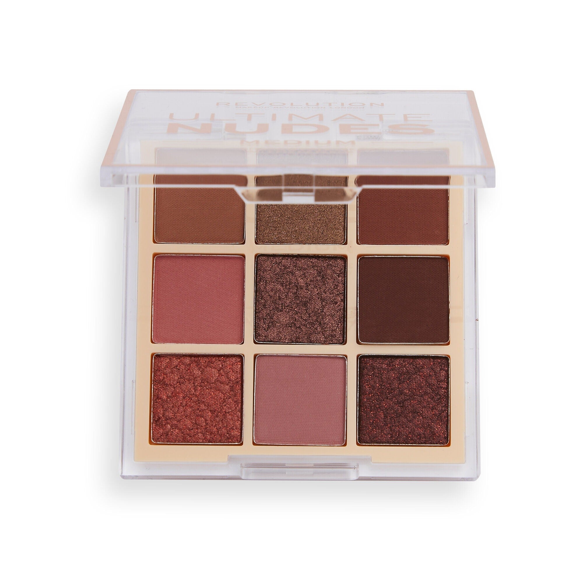 Makeup Revolution, Ultimate Nudes, Eyeshadow Palette, Medium, 8.1 g