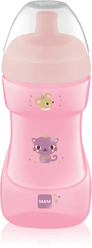 MAM Sportsflaske for barn Pink 330 ml