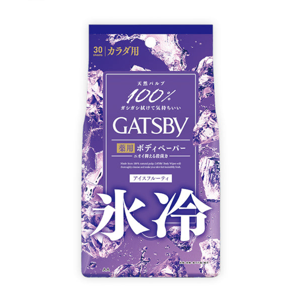 Mandom - Gatsby Powder Deodorant Body Wipes - 30 sheets - Ice Fruity