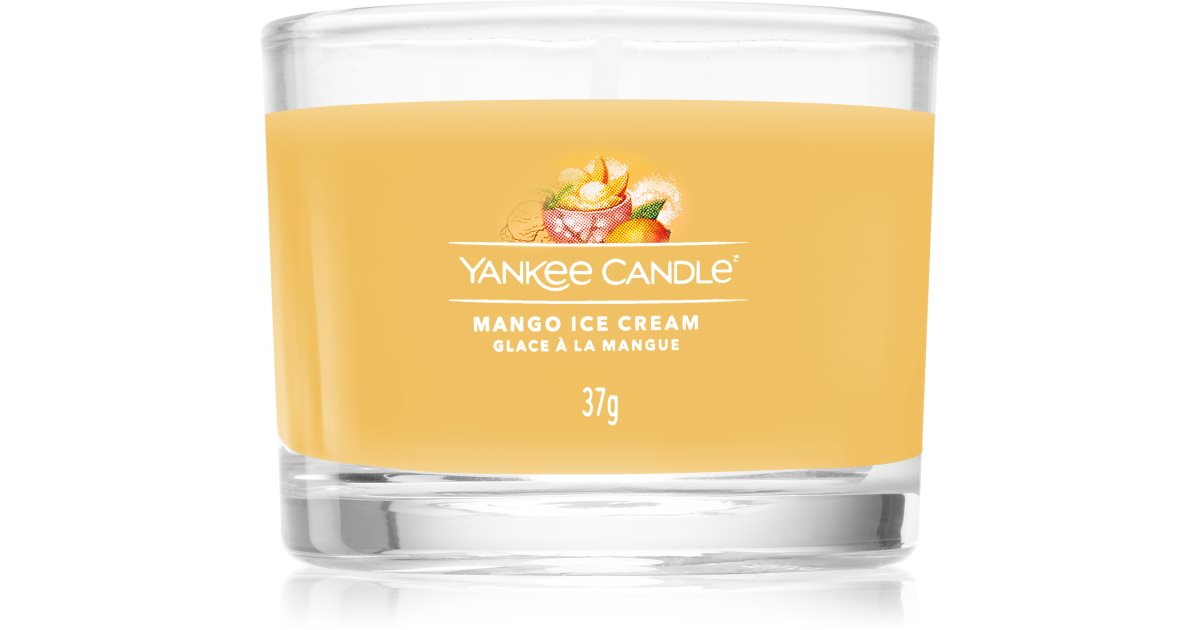 Yankee Candle Vela votiva en vaso Mango Gelato 37 g