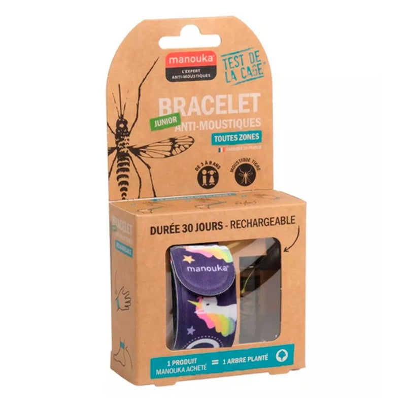 Manouka Brățară Junior împotriva țânțarilor - Reîncărcabilă - Unicorn